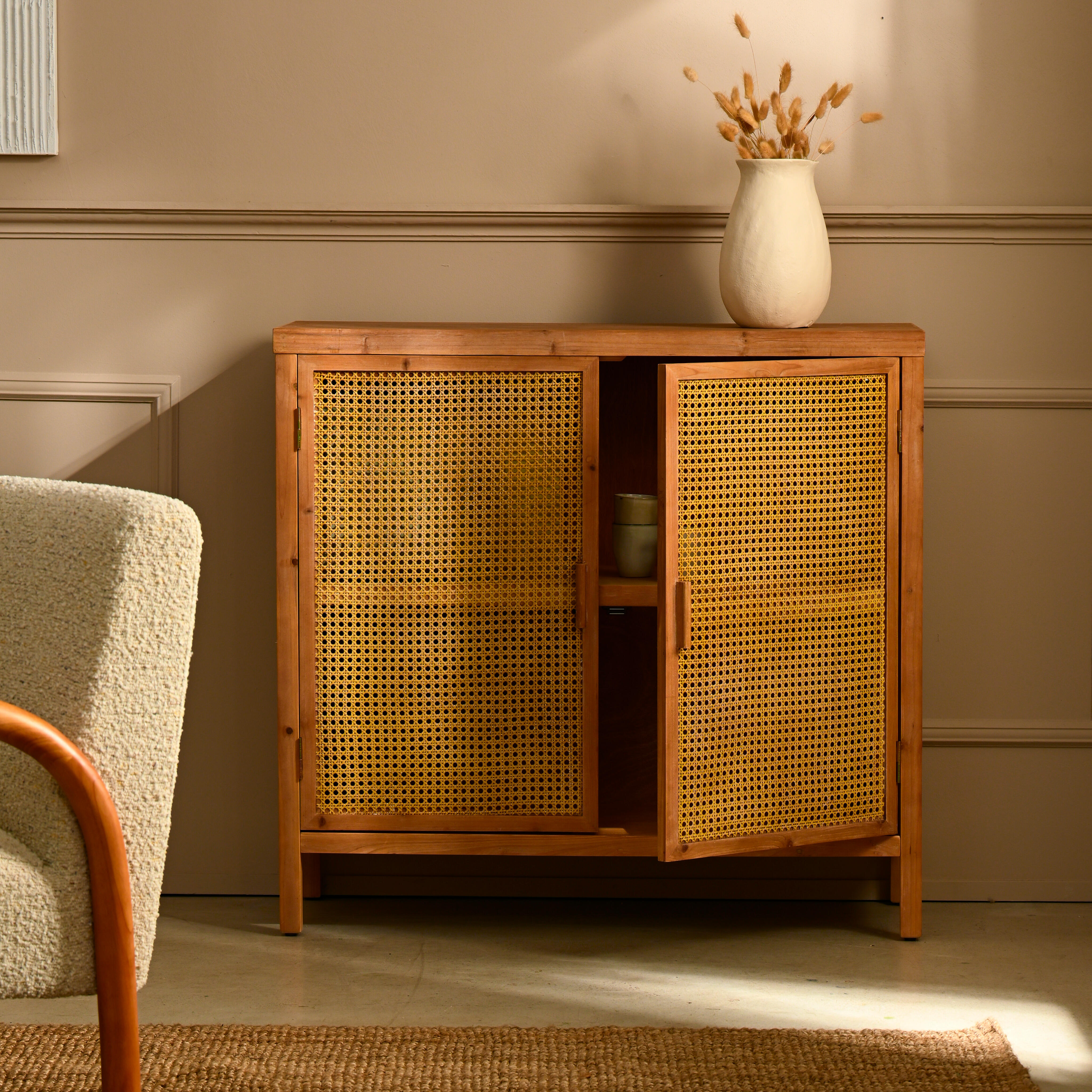 WEBSTER Kast naturelH 94 x B 100 x D 40 cm