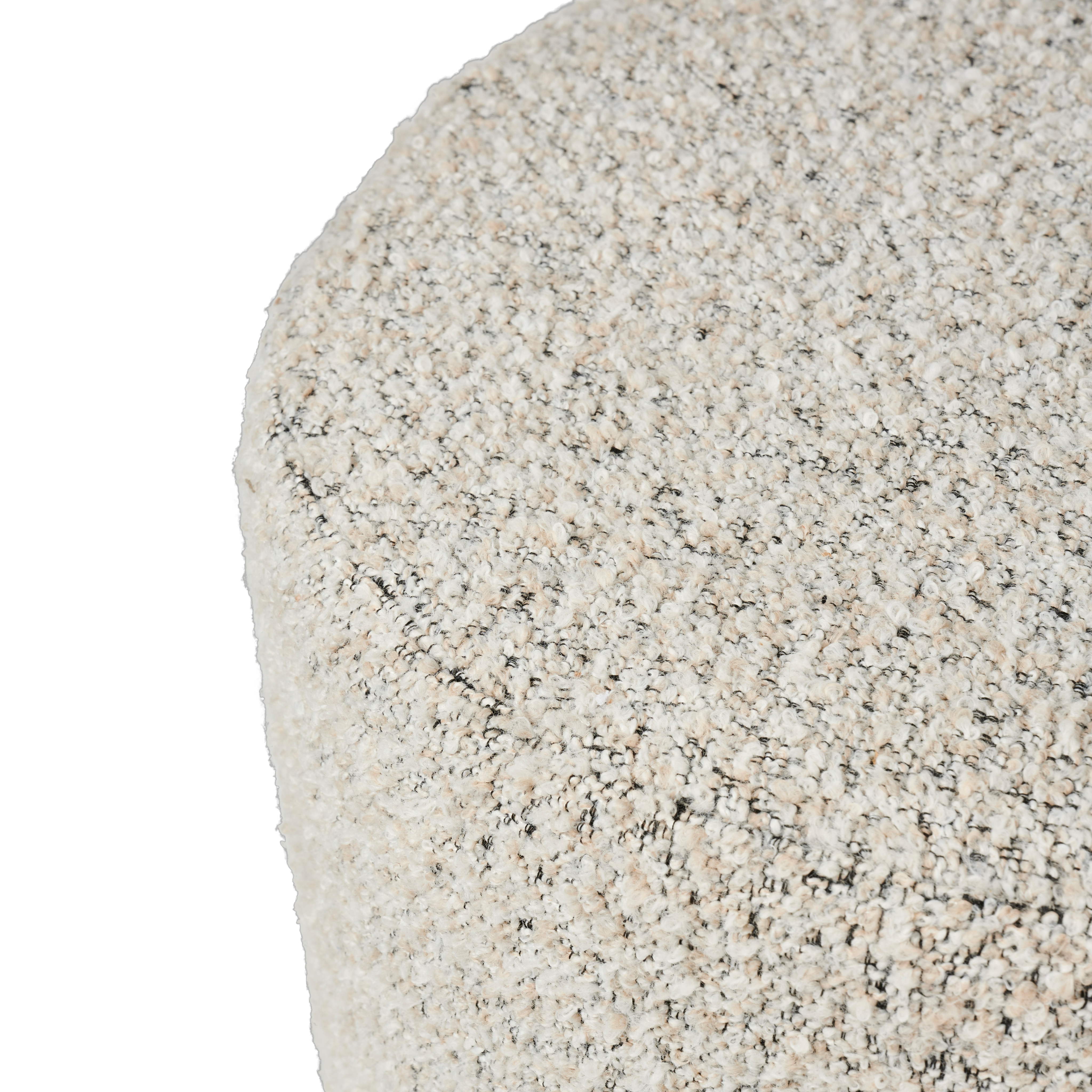 ZENO Poef grijsH 29 cm - Ø 40 cm - CASA