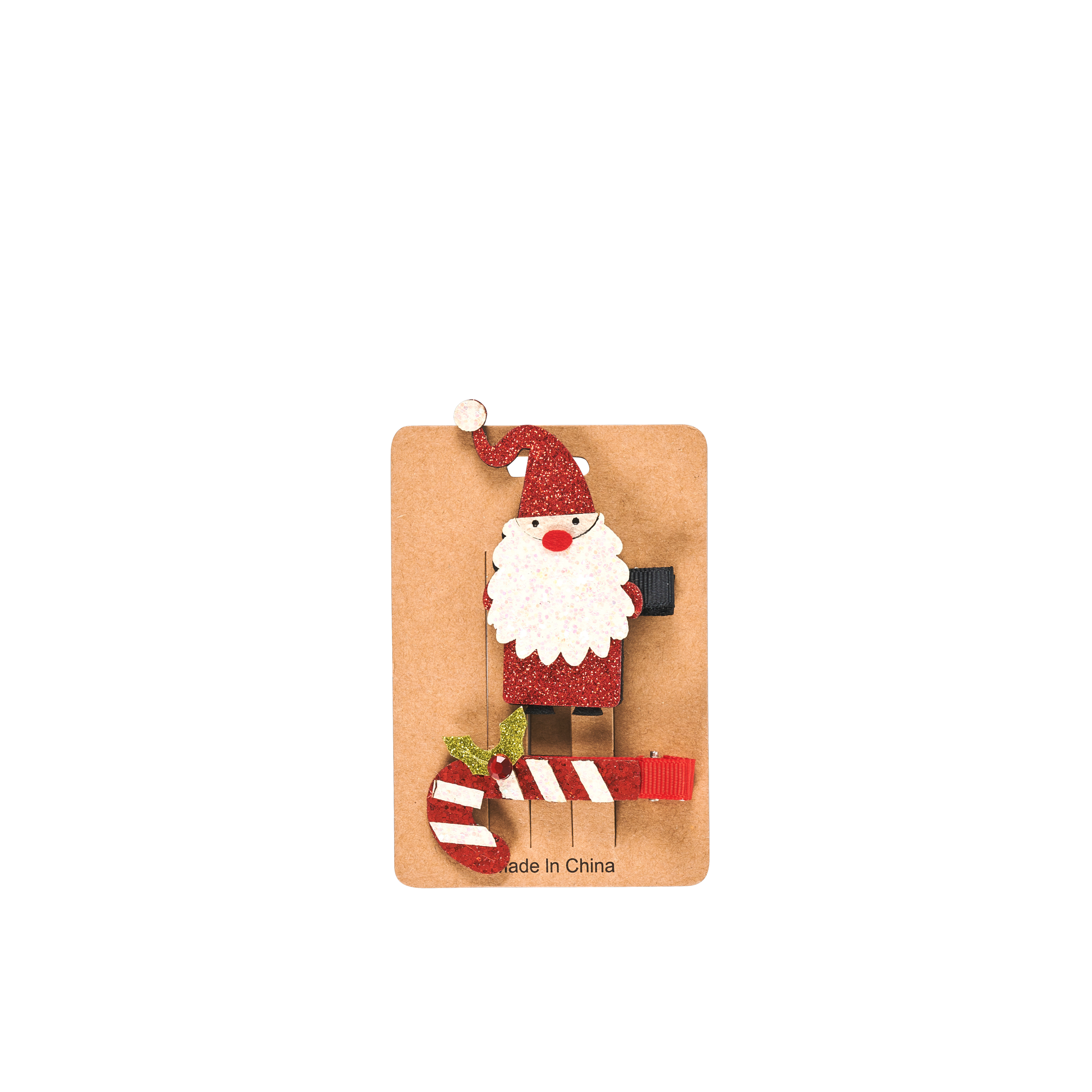 SANTA X-MAS Haarspelden set van 2 multicolor - CASA