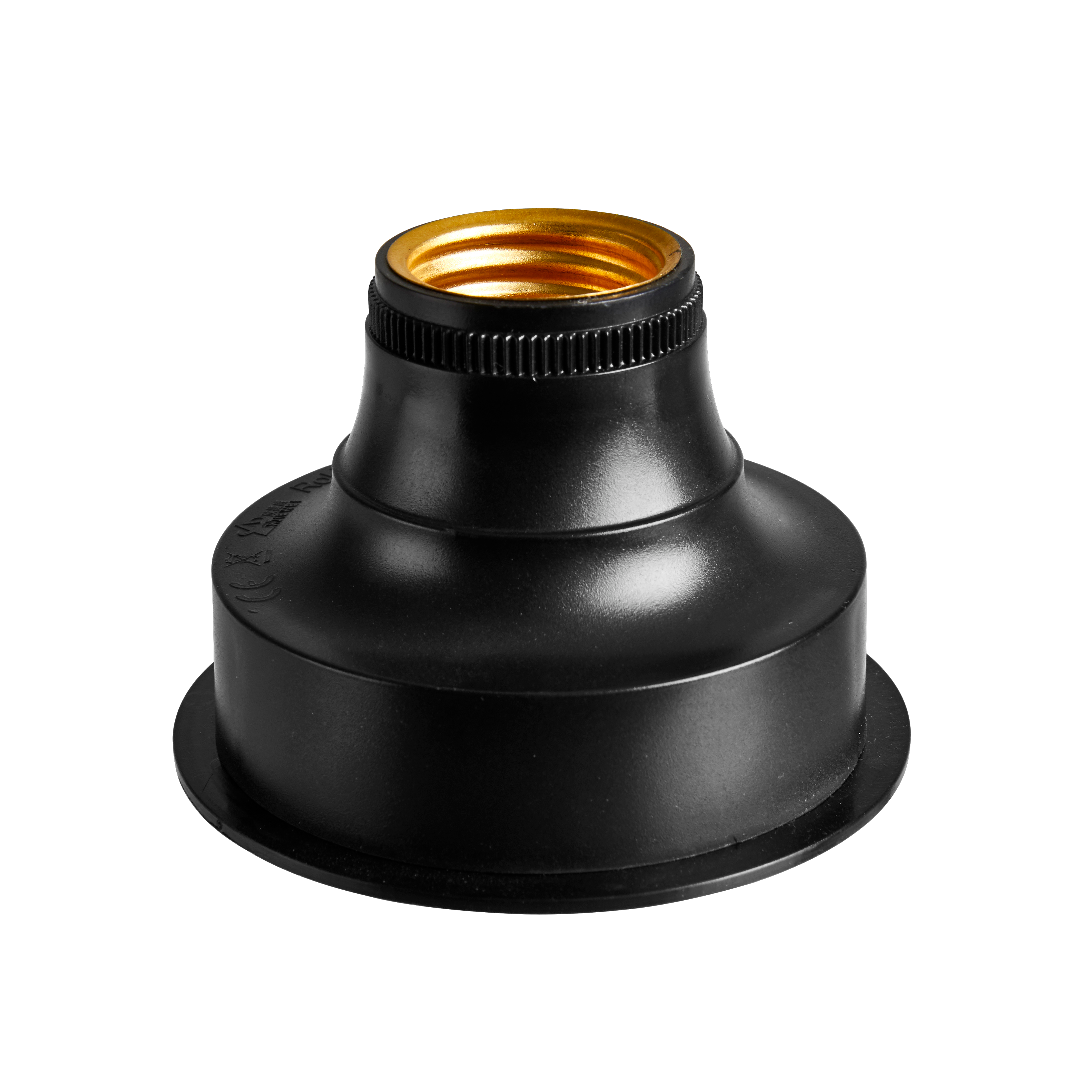 BATI Lamphouder batterij E27 zwartH 6 cm - Ø 8 cm