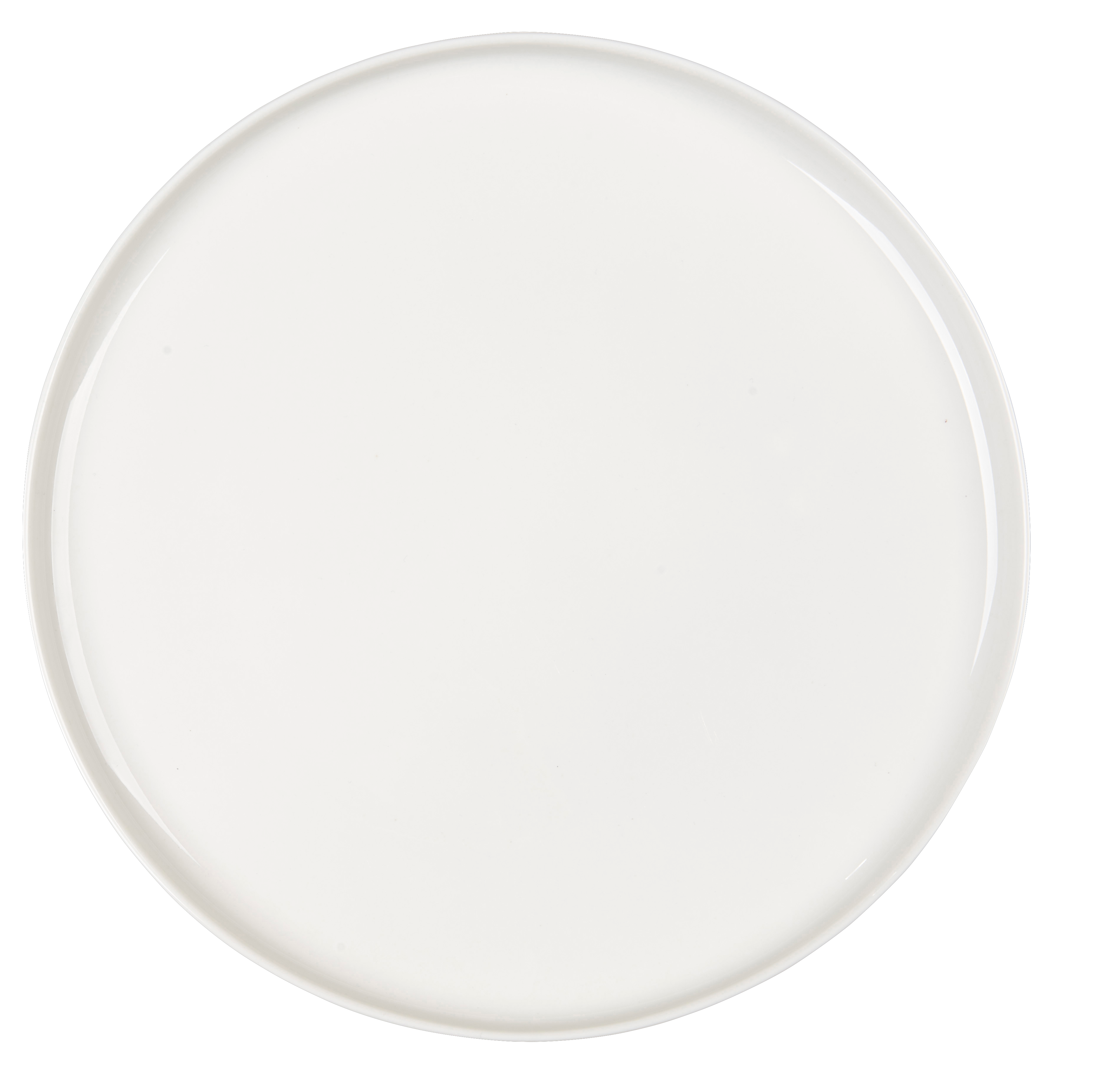 MOON Bord wit - set van 4 H 2,4 cm - Ø 31 cm