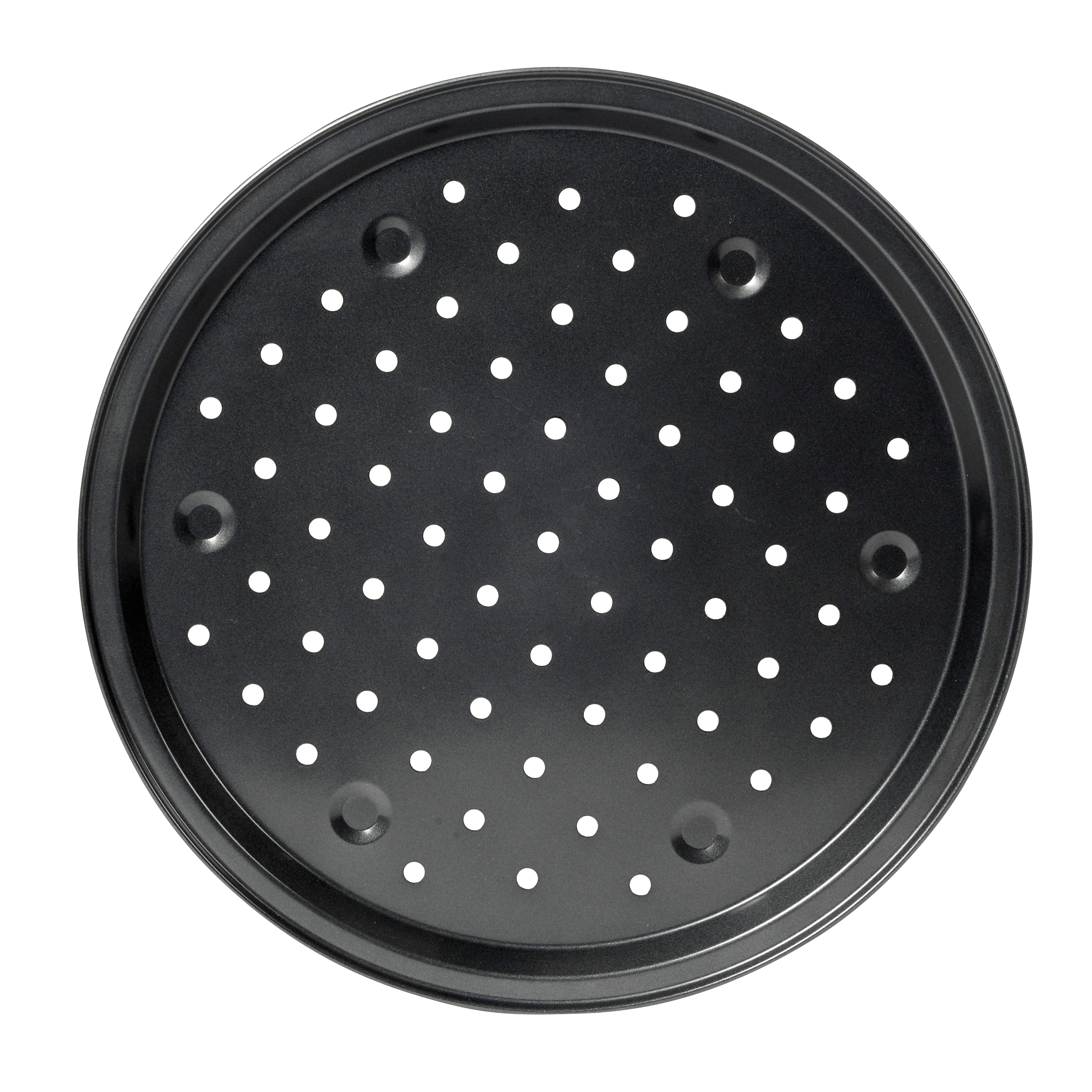 MARGARITHA Pizzabakplaat donkergrijsH 2 cm - Ø 33 cm