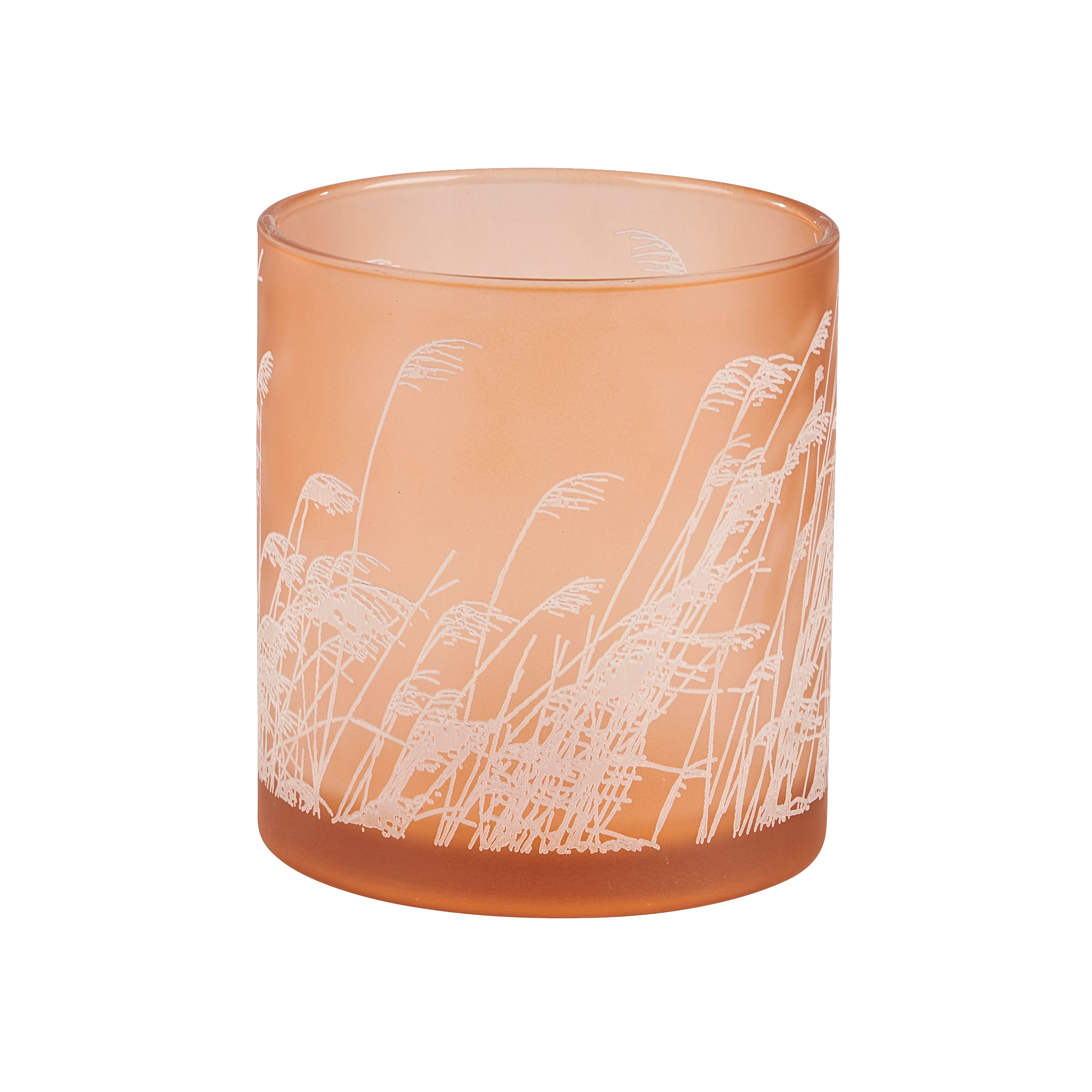PAMPAS Windlicht oranjeH 15 cm - Ø 15 cm - CASA