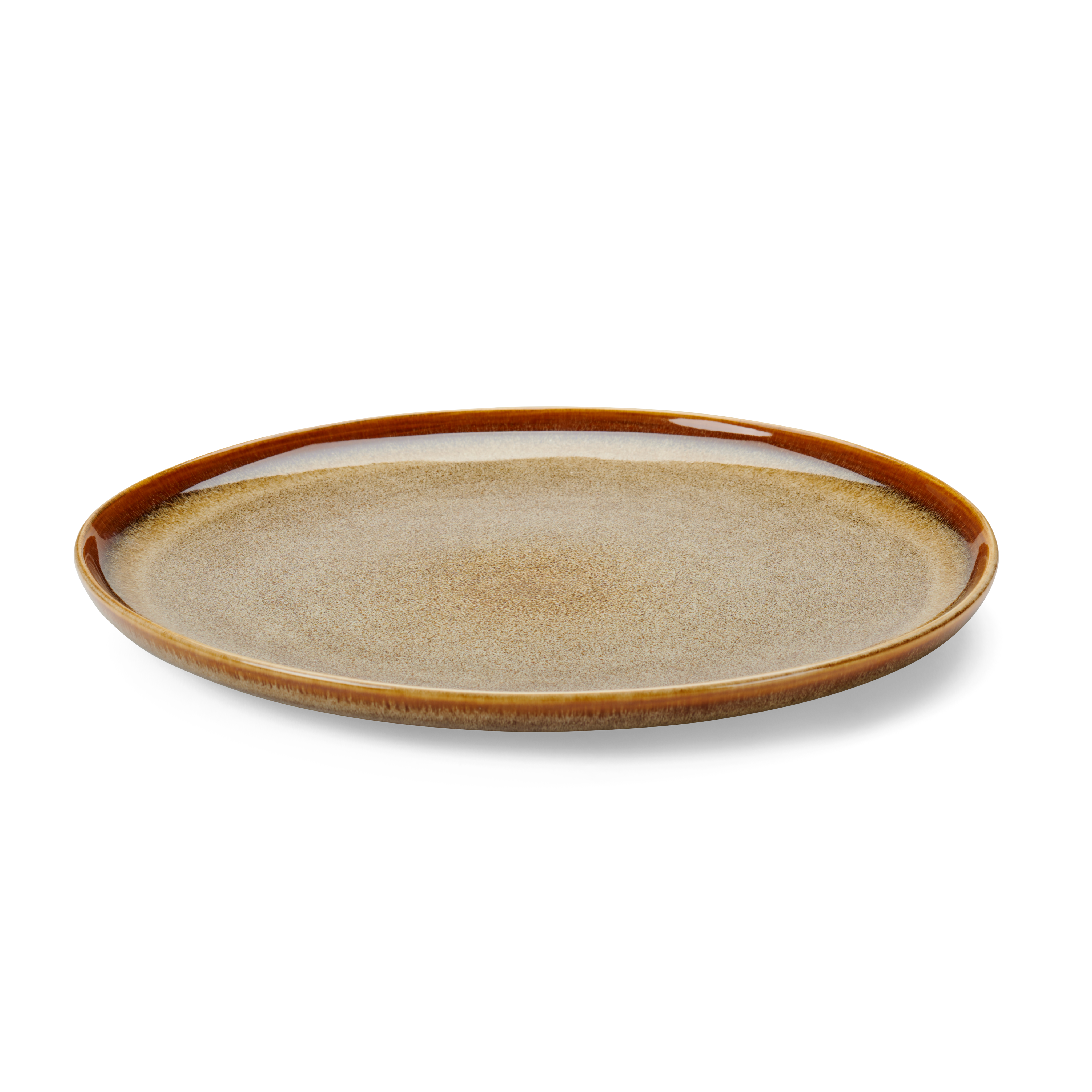 COZY BROWN Bord bruin - set van 4 L 28 cm