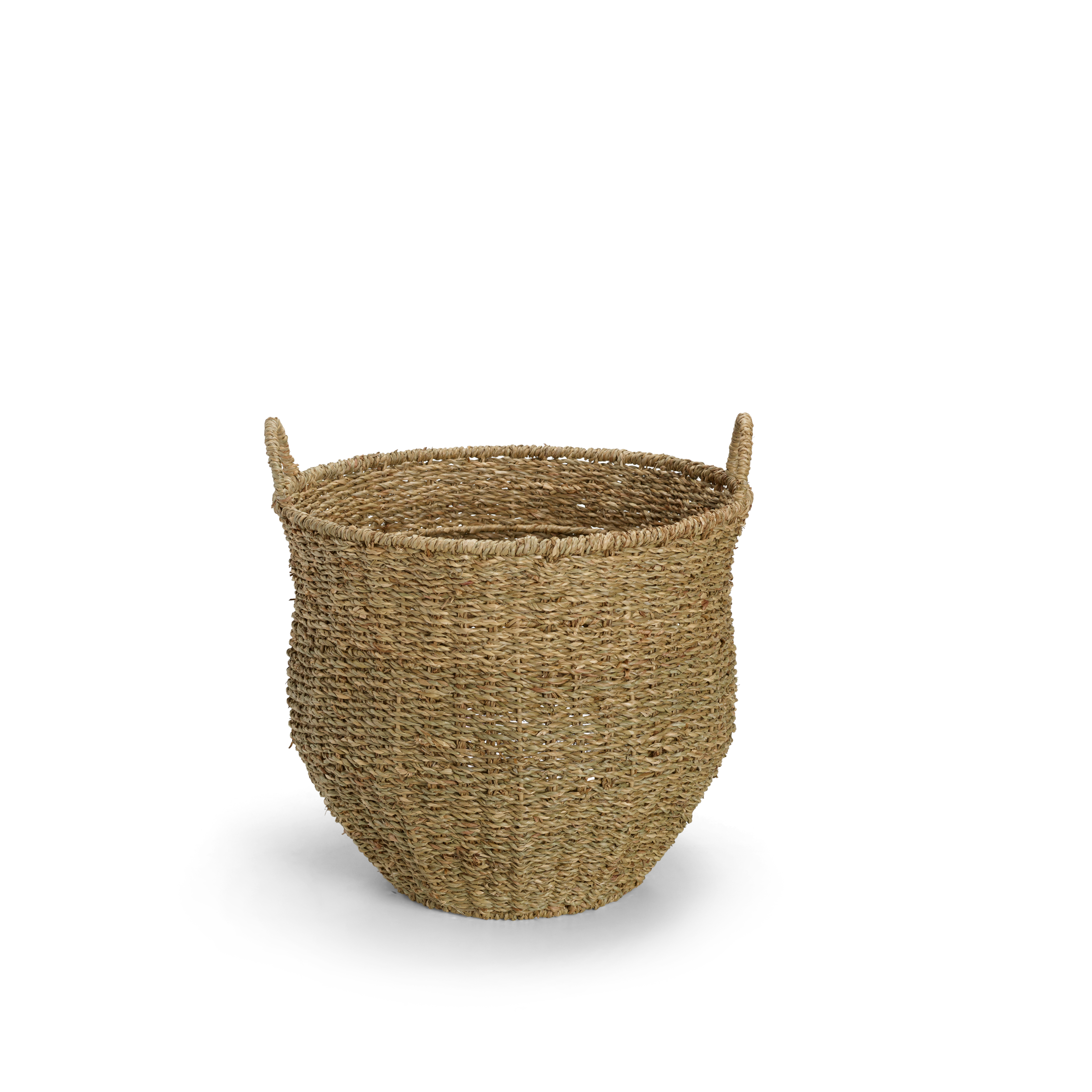 AKITA Mand M met handvaten naturelH 41 cm - Ø 41 cm - CASA