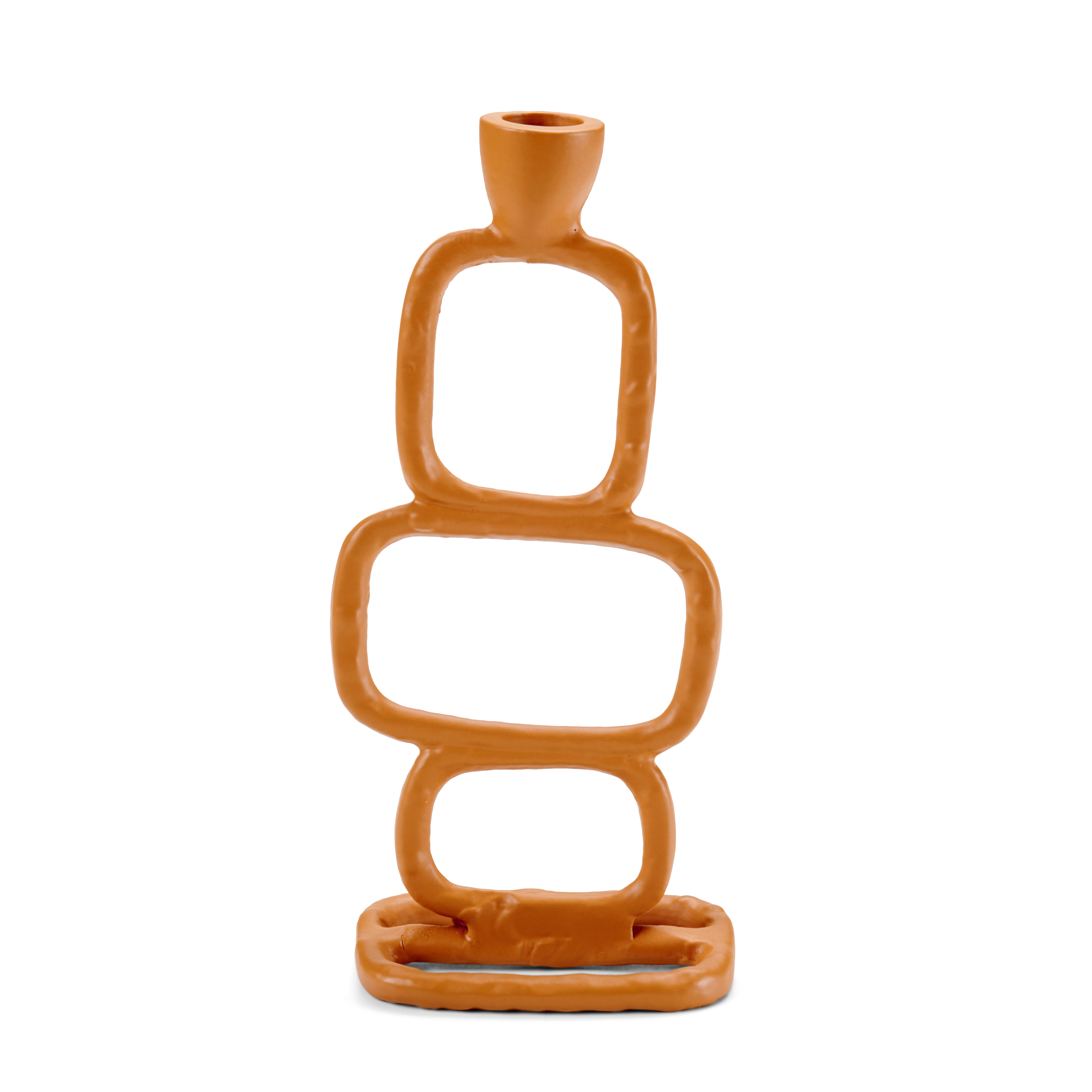 GRAPHIC Kandelaar bruinH 23,5 x B 11 x D 7 cm