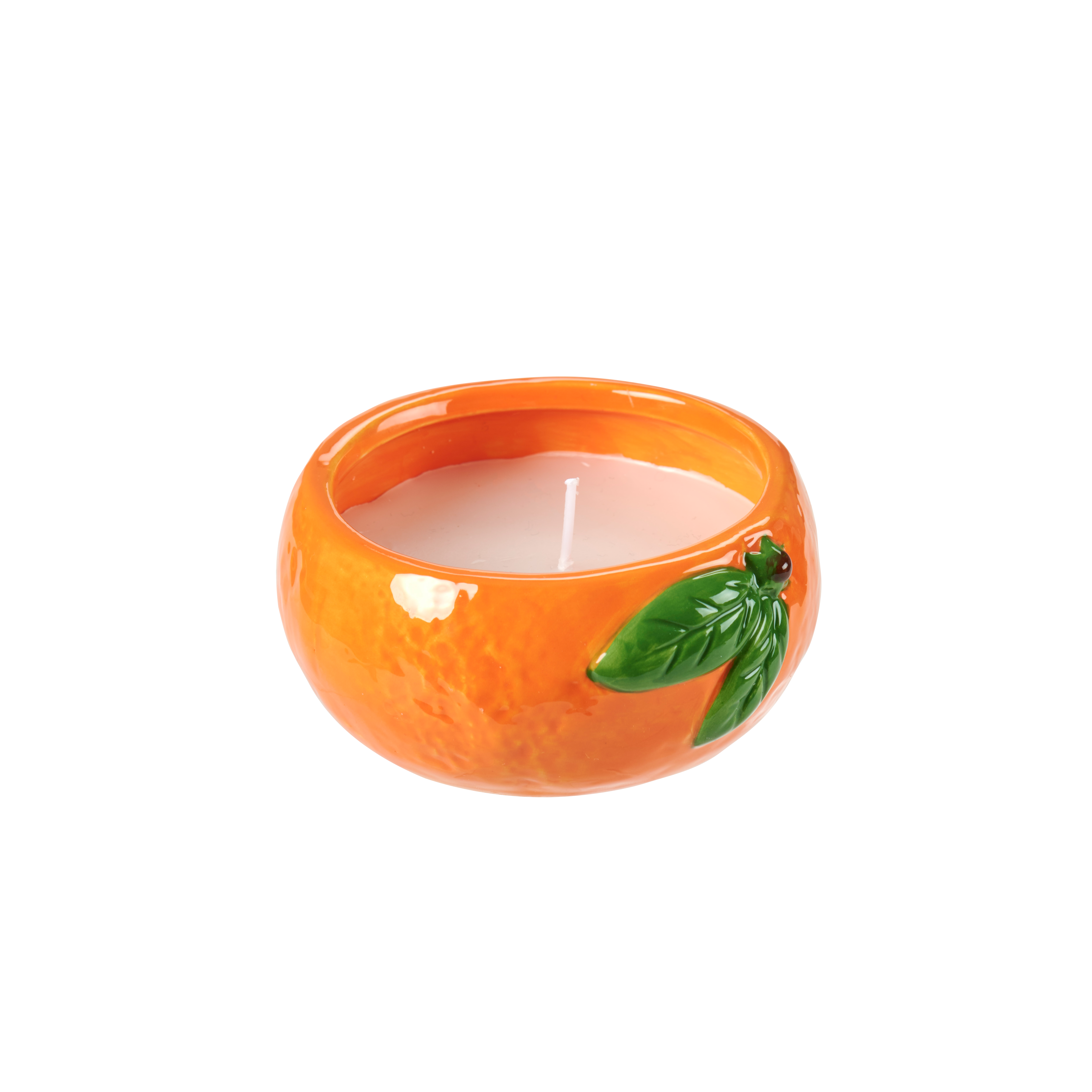 CITRONELLA Buitenkaars oranjeH 5 cm - Ø 9 cm - CASA