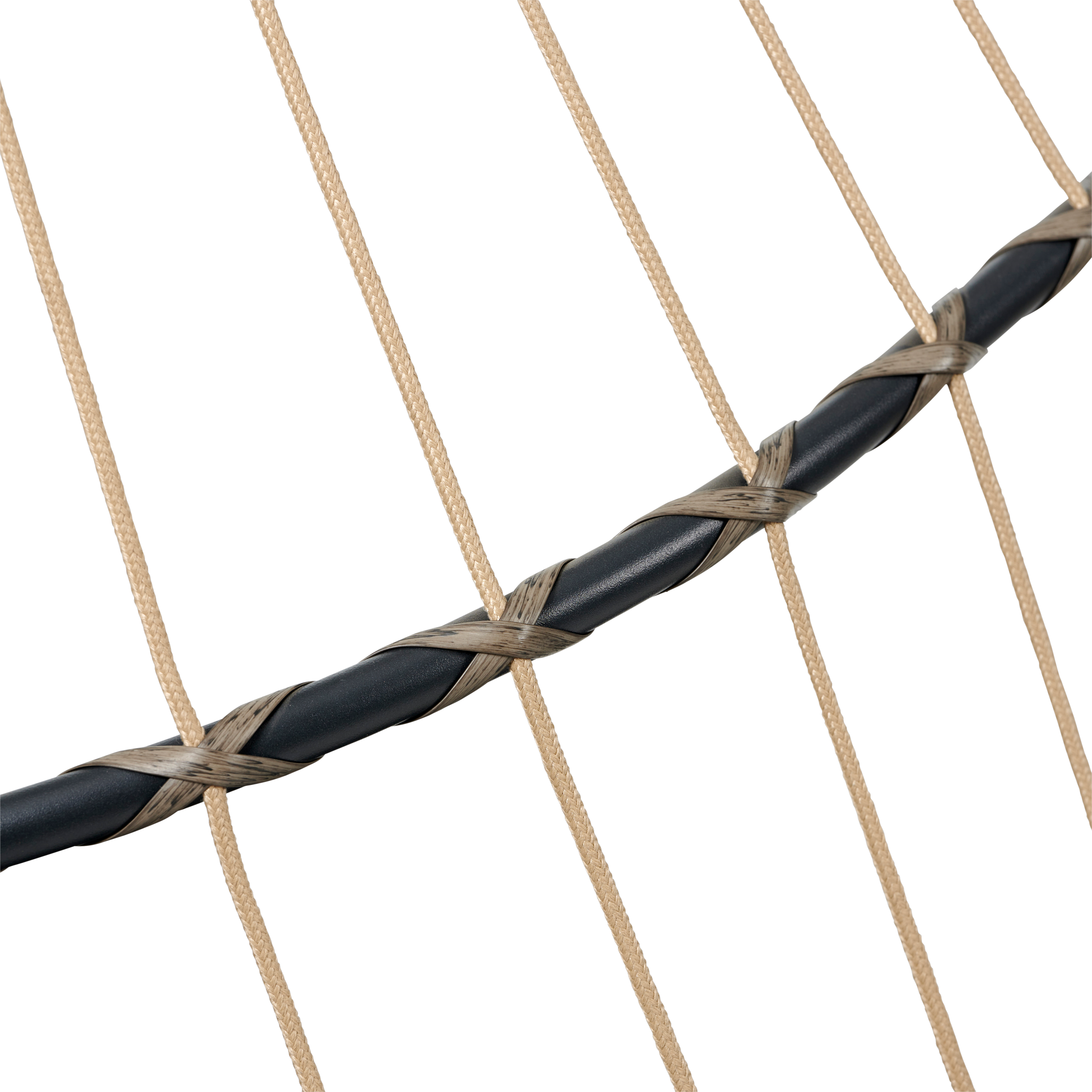 BAZAI Hangstoel met staander zwartH 190 x B 110 x D 96 cm