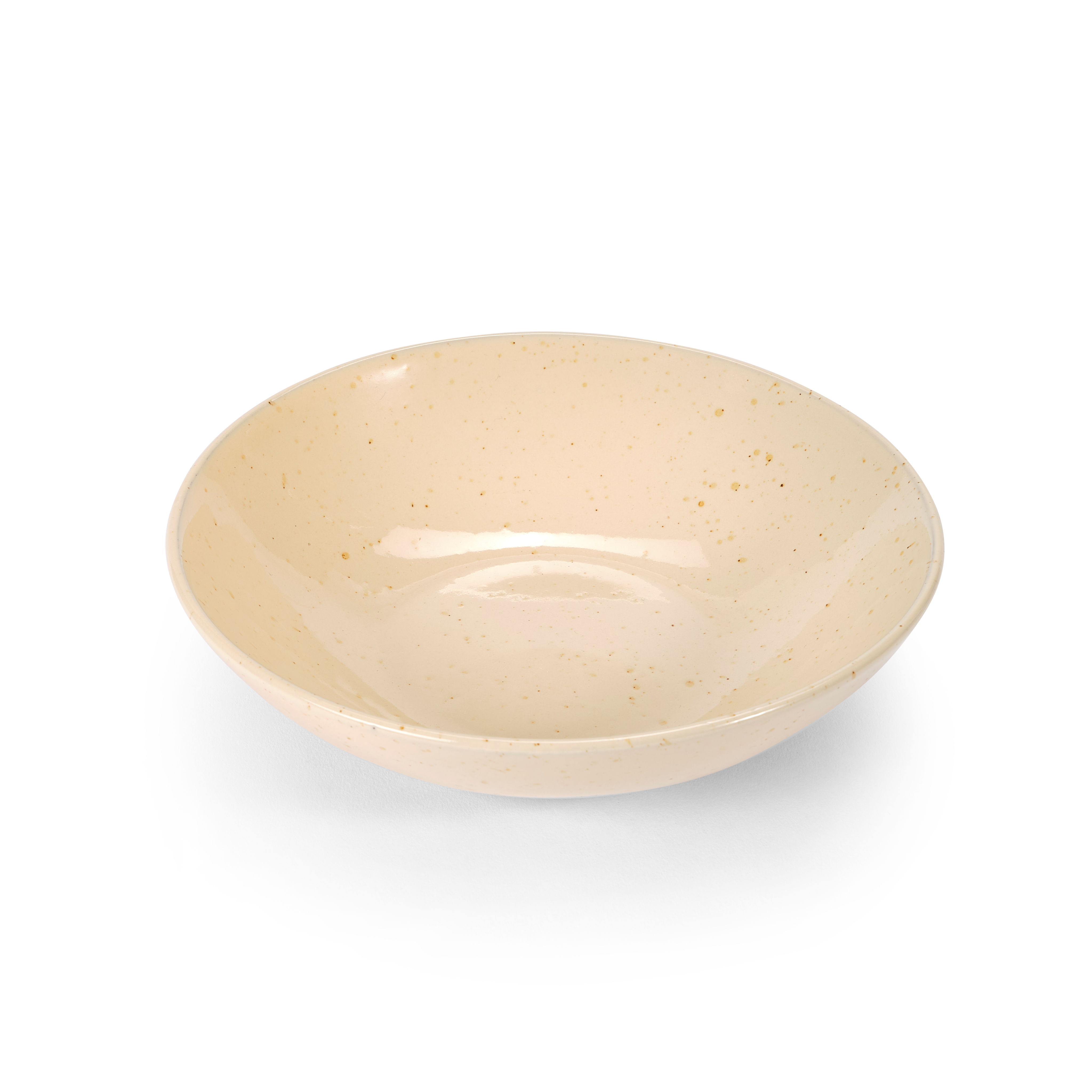 TERRA Diep bord beige - set van 4 Ø 21 cm