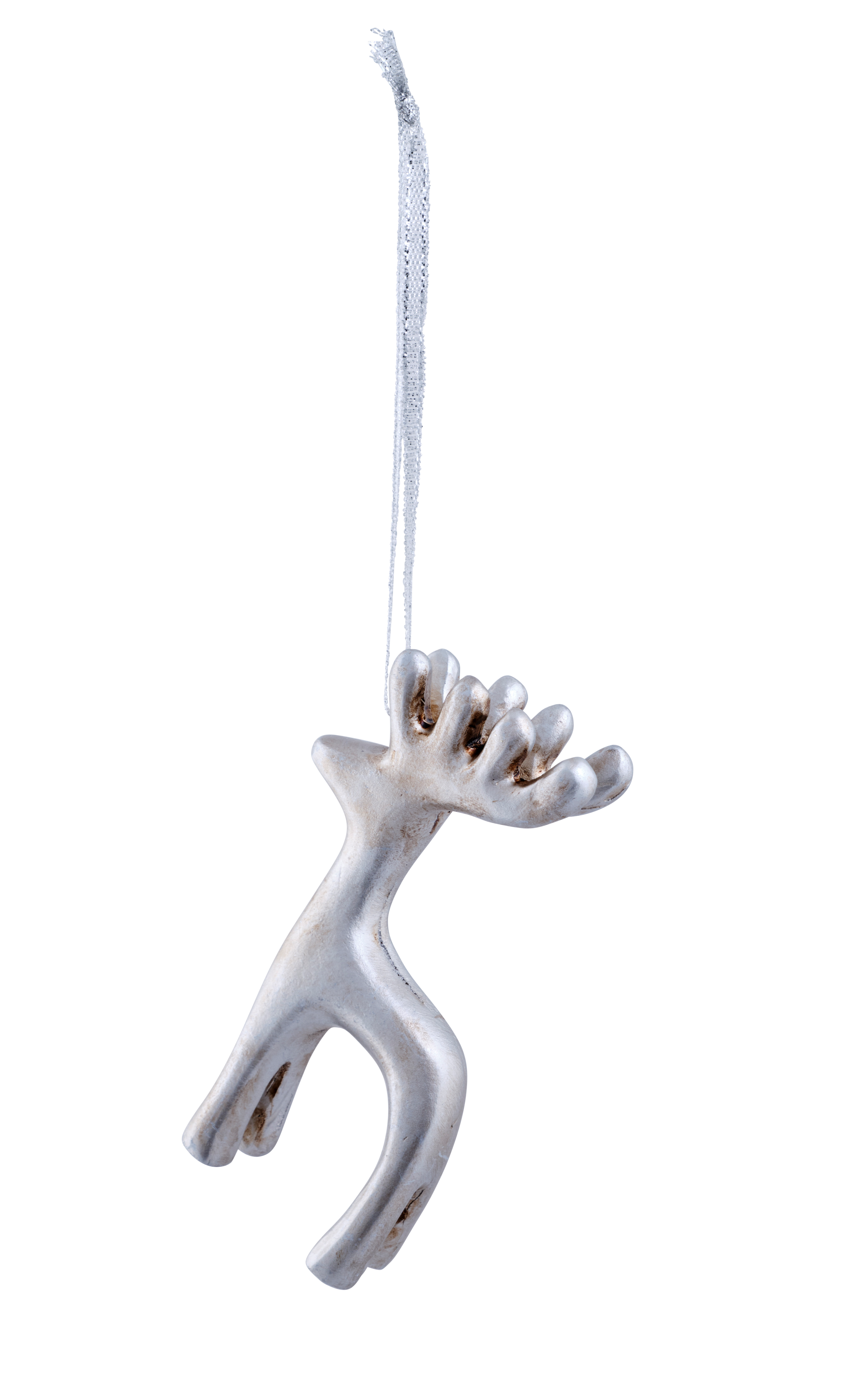 CERVUS Hangdeco zilverH 10 x B 6 x D 2,3 cm