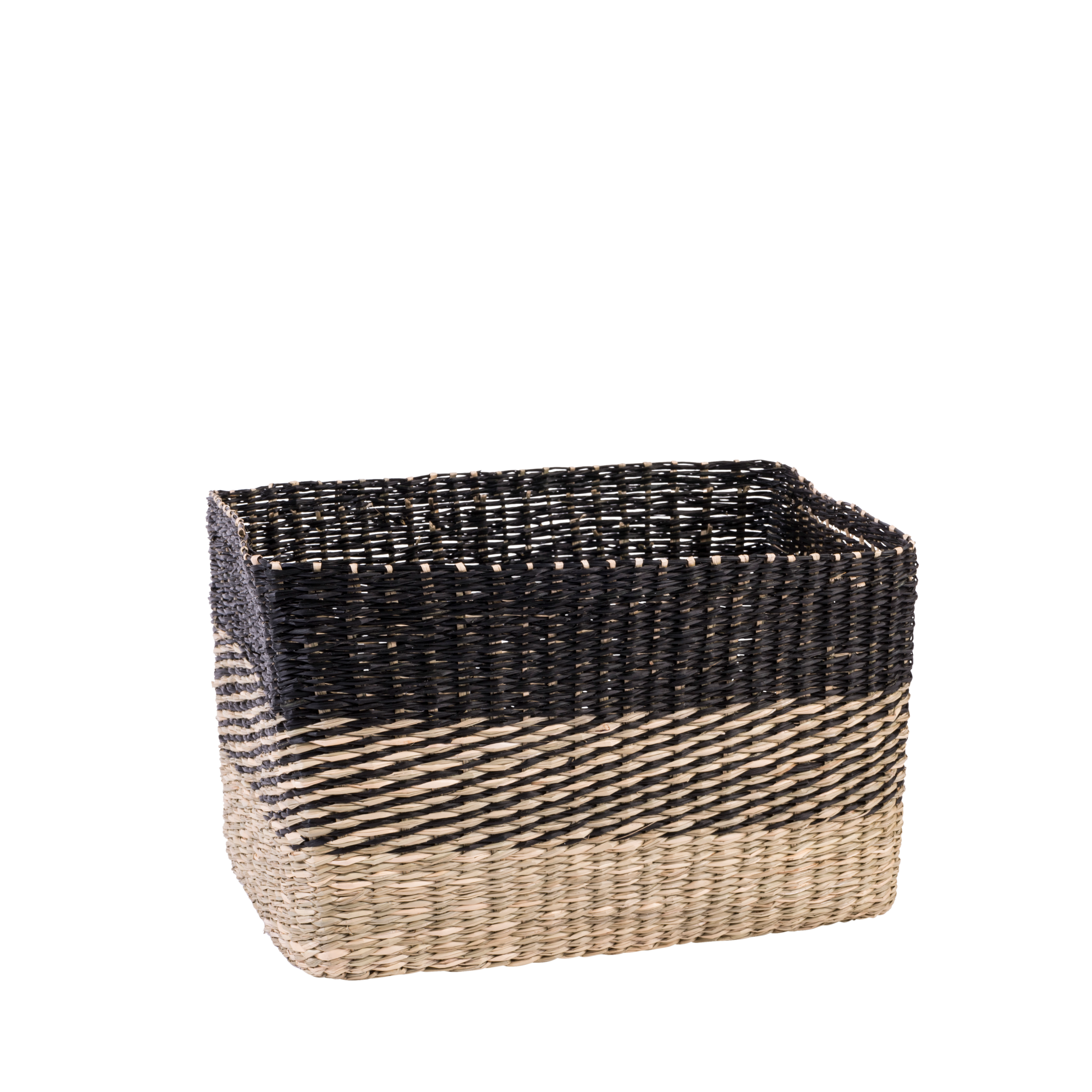 BOBO Lademand zwart, naturelH 22 x B 35 x D 25 cm