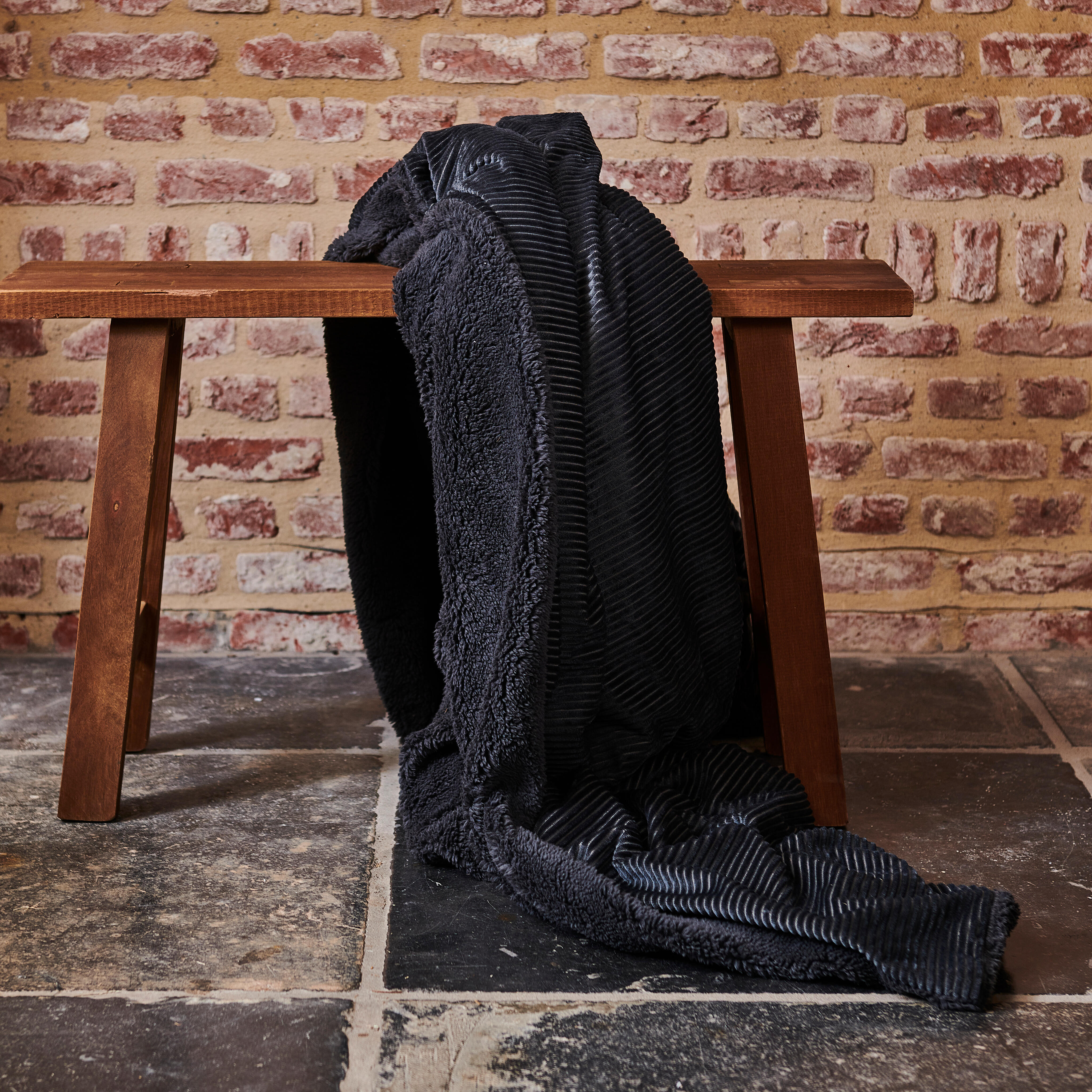 AGNES Plaid antracietB 150 x L 200 cm