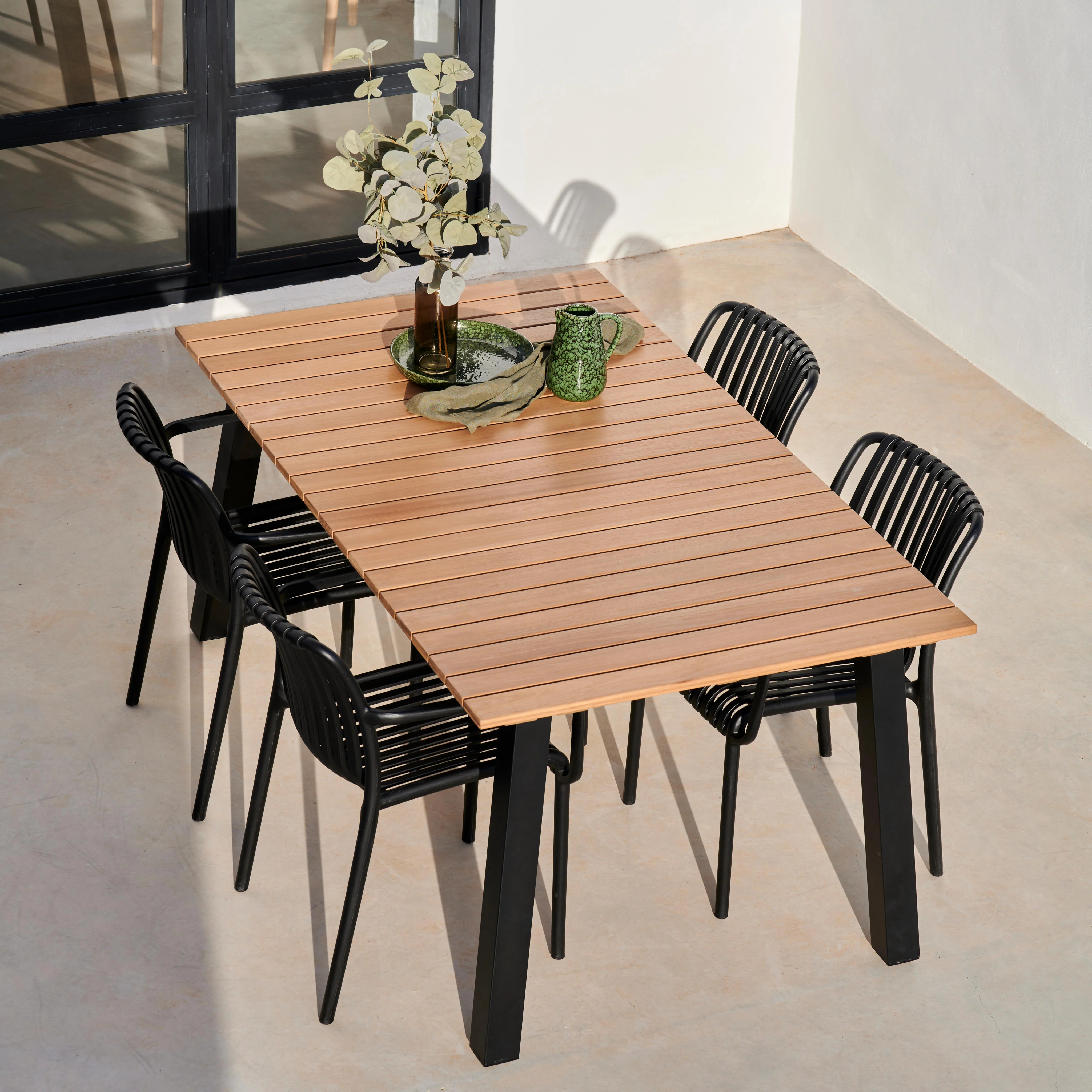 NOMI  Stoel zwartH 79,5 x B 52 x D 57 cm