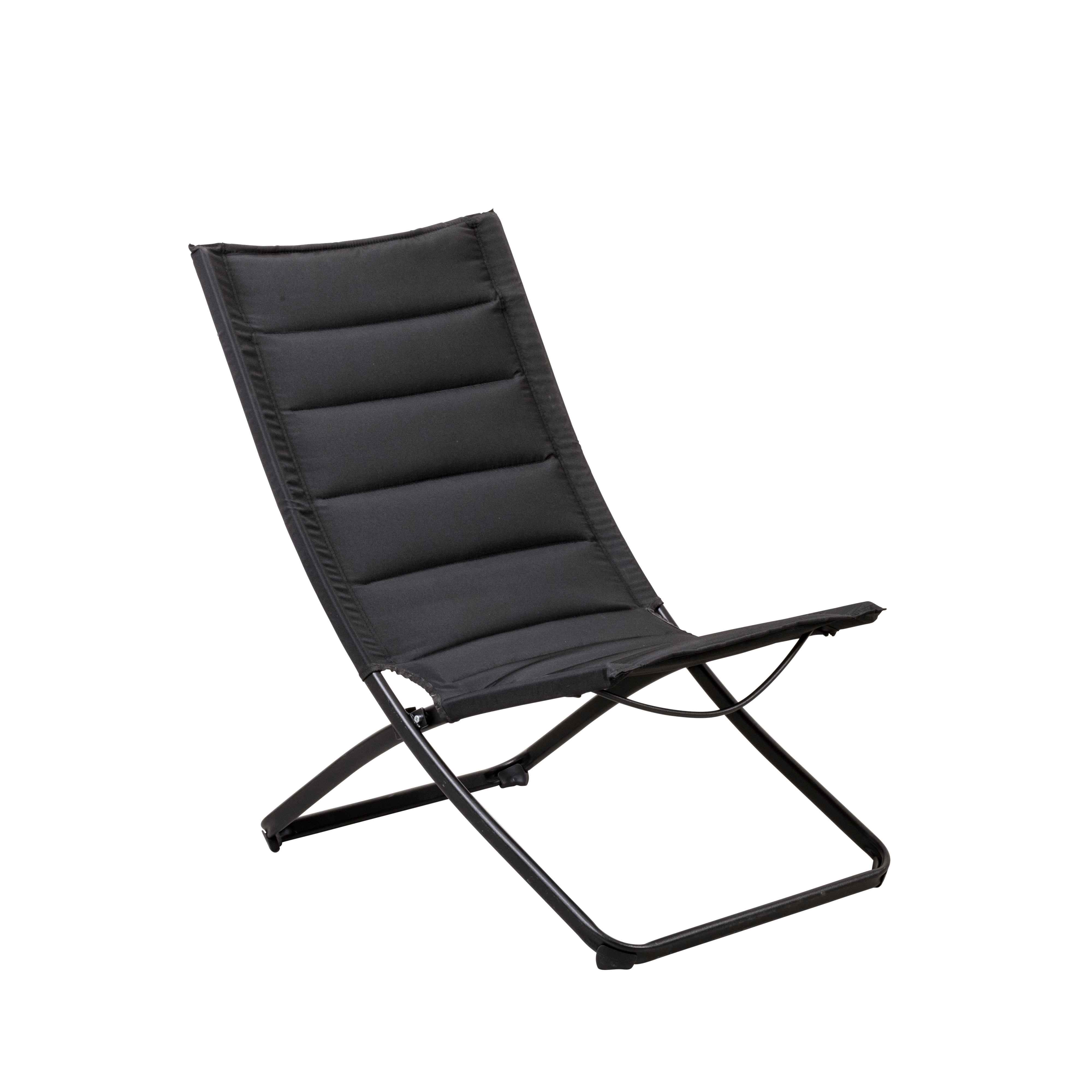 LIZA Vouwstoel zwartH 87 x B 57 x D 85 cm