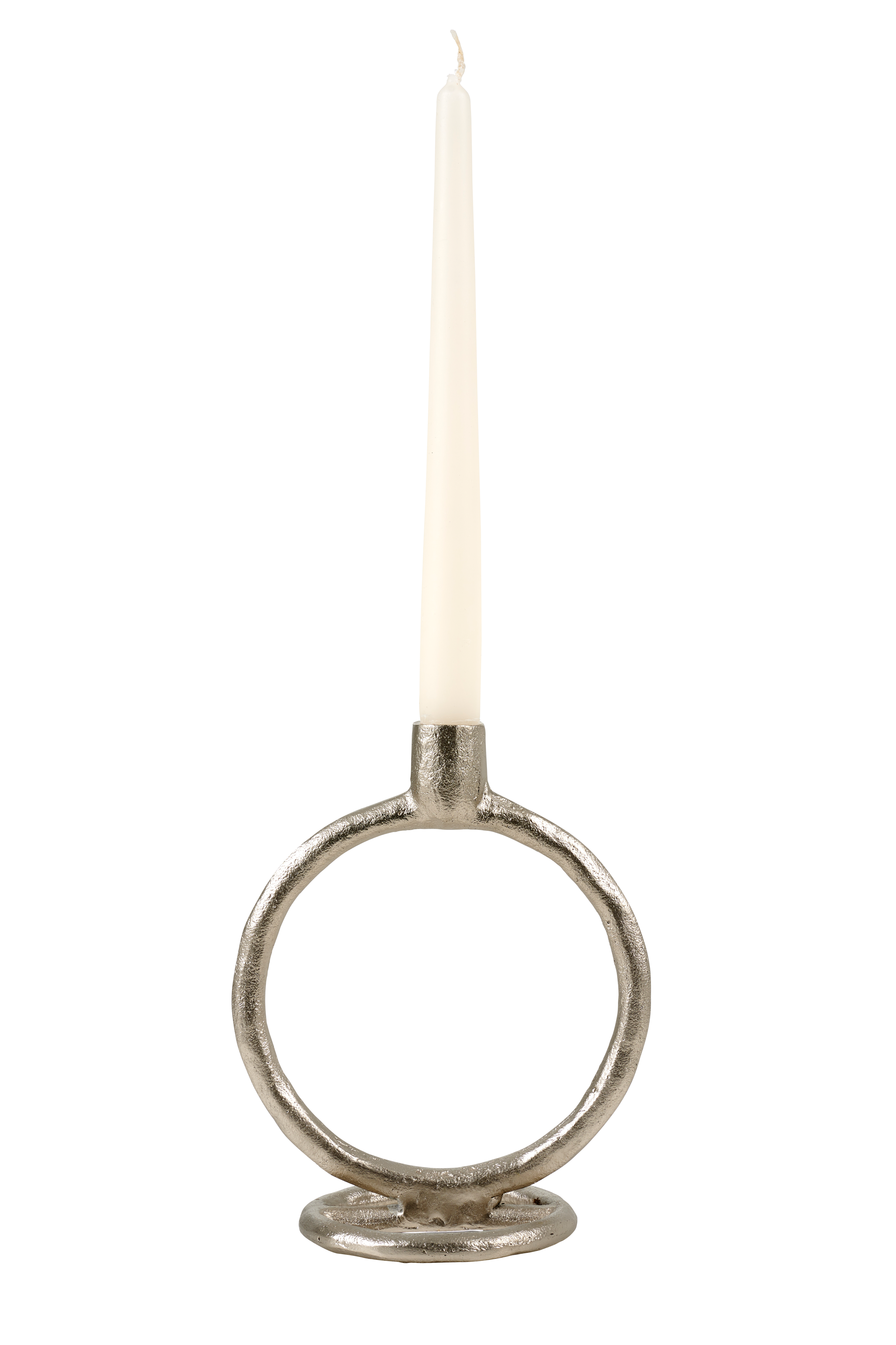 RINGS Kandelaar zilverH 19 x B 15 cm - Ø 10 cm