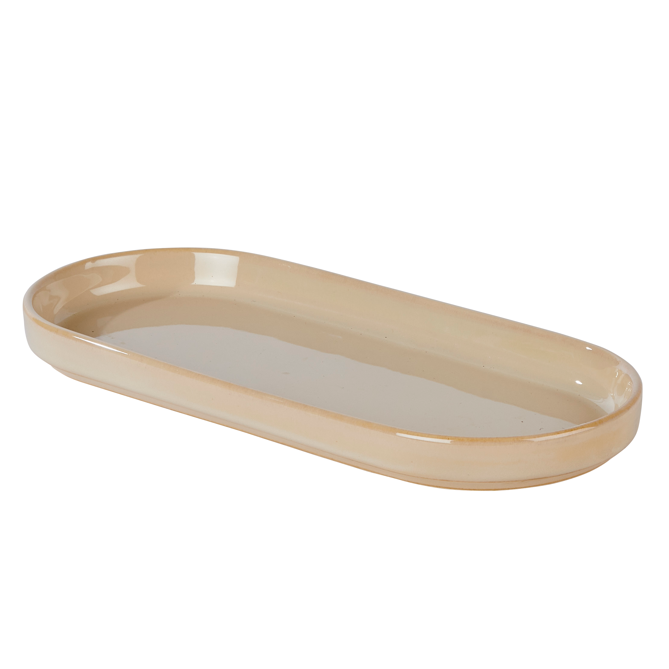 MINERAL SAND Bord beige - set van 4 B 25,5 x D 11 cm