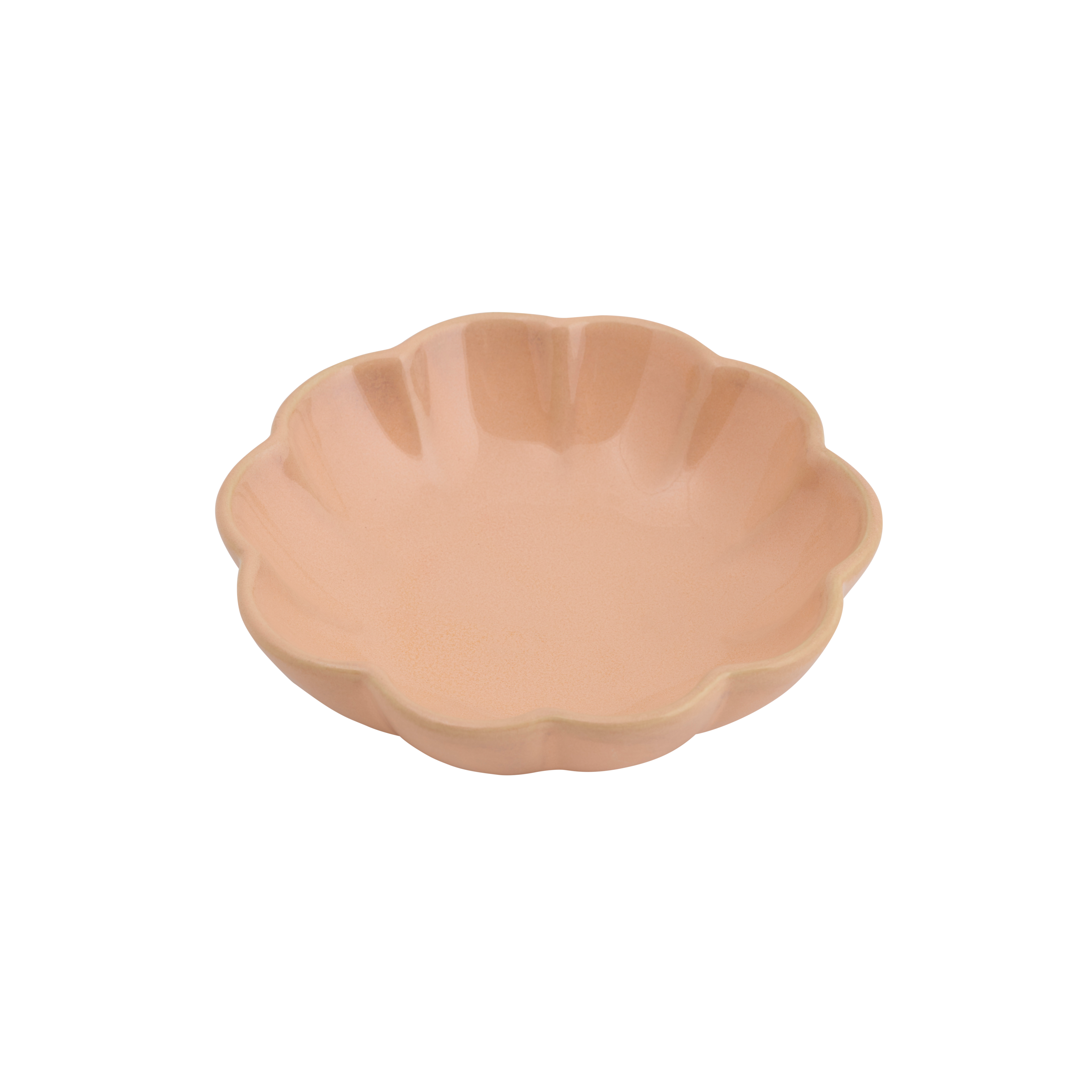 DAHLIA Bowl 18 CL oranje - set van 4 H 2 cm - Ø 13 cm