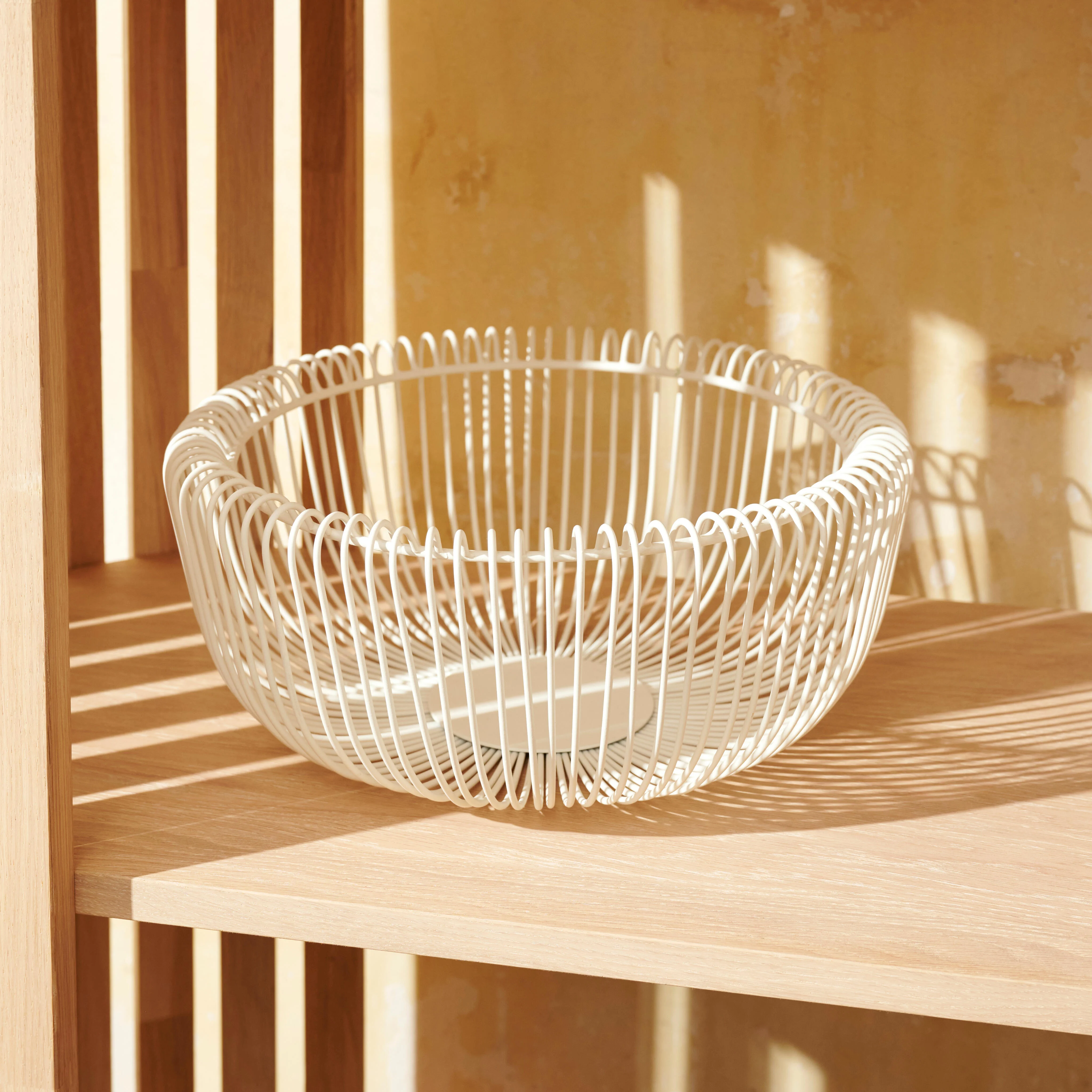 ZIBA  Fruitmand zandH 14 x B 32 cm - CASA