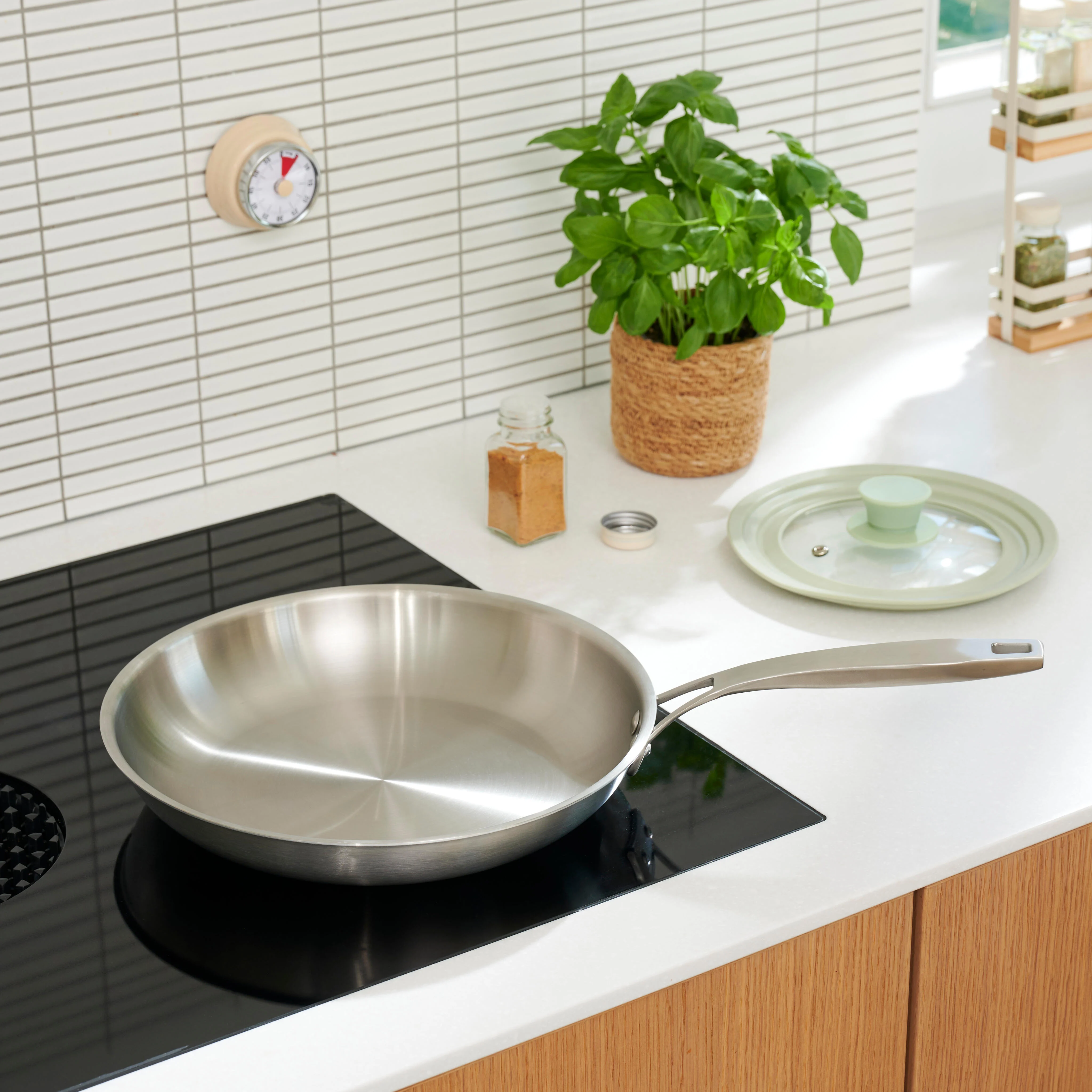 RECYCLO Pan zilverH 5,5 cm - Ø 28 cm - CASA