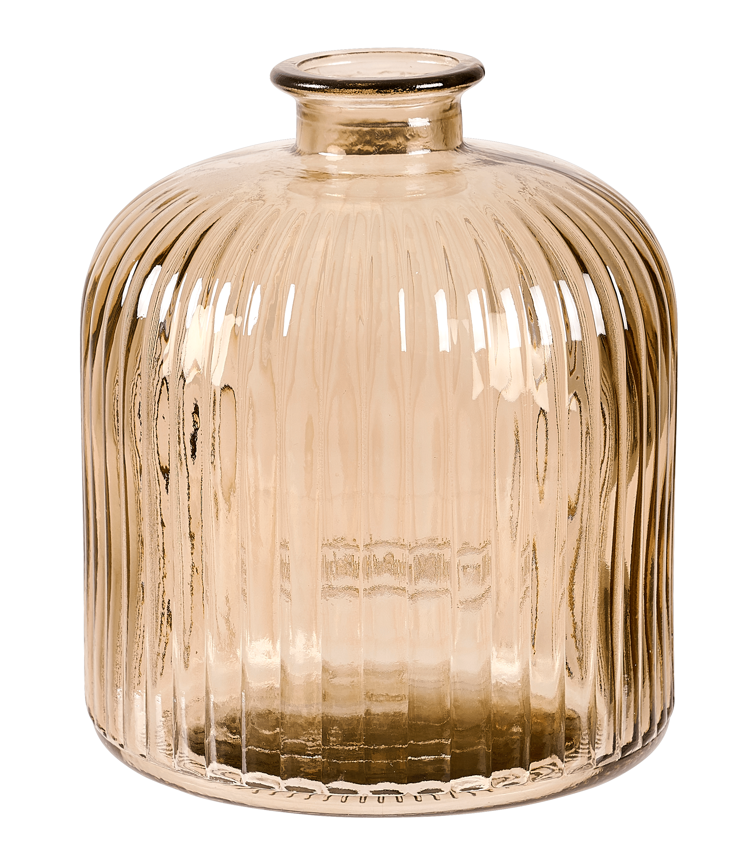 DAROCA Vaas lichtbruinH 18 cm - Ø 16 cm