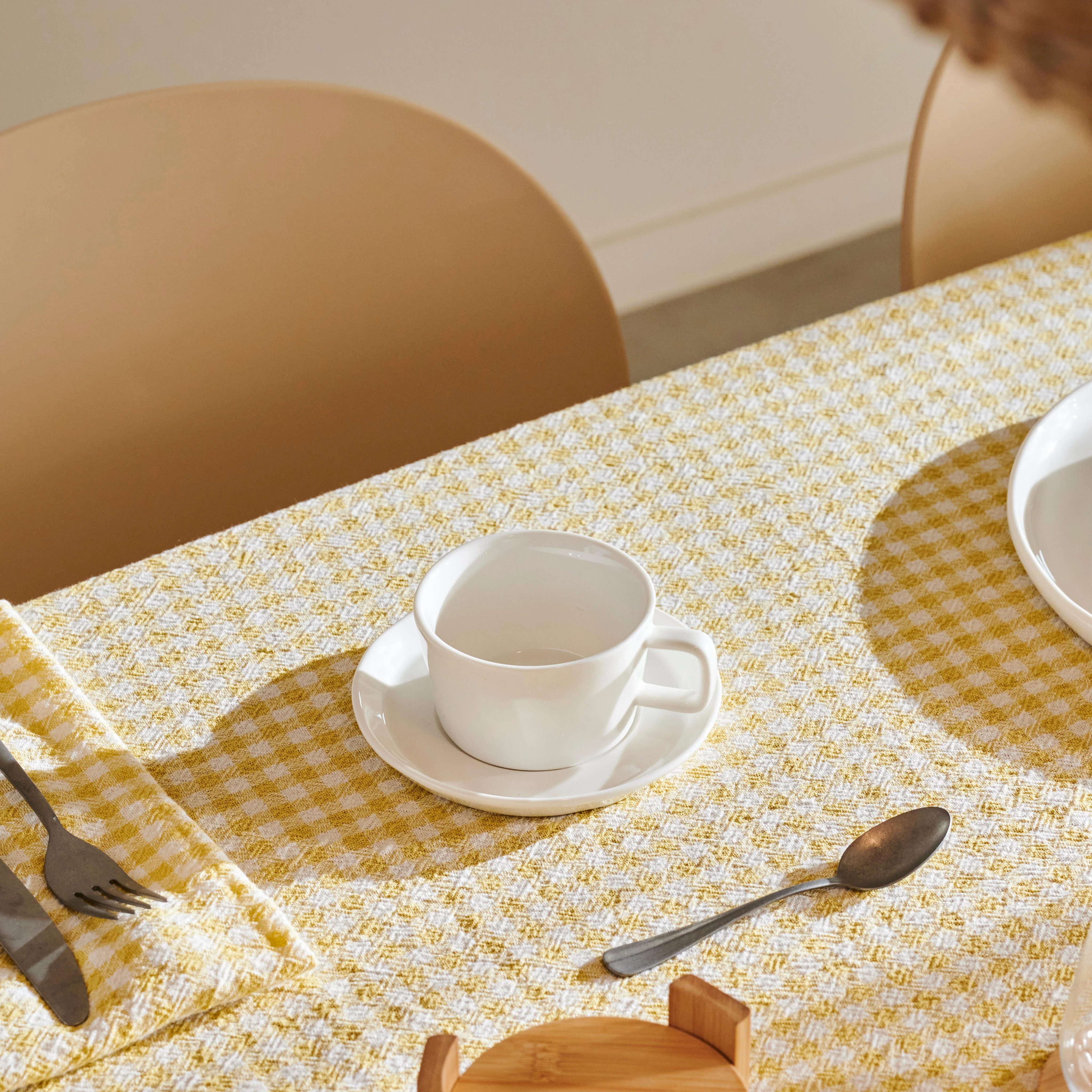 MAREA Kop en schotel 22 CL wit - set van 4 H 5,6 cm - Ø 9,2 cm