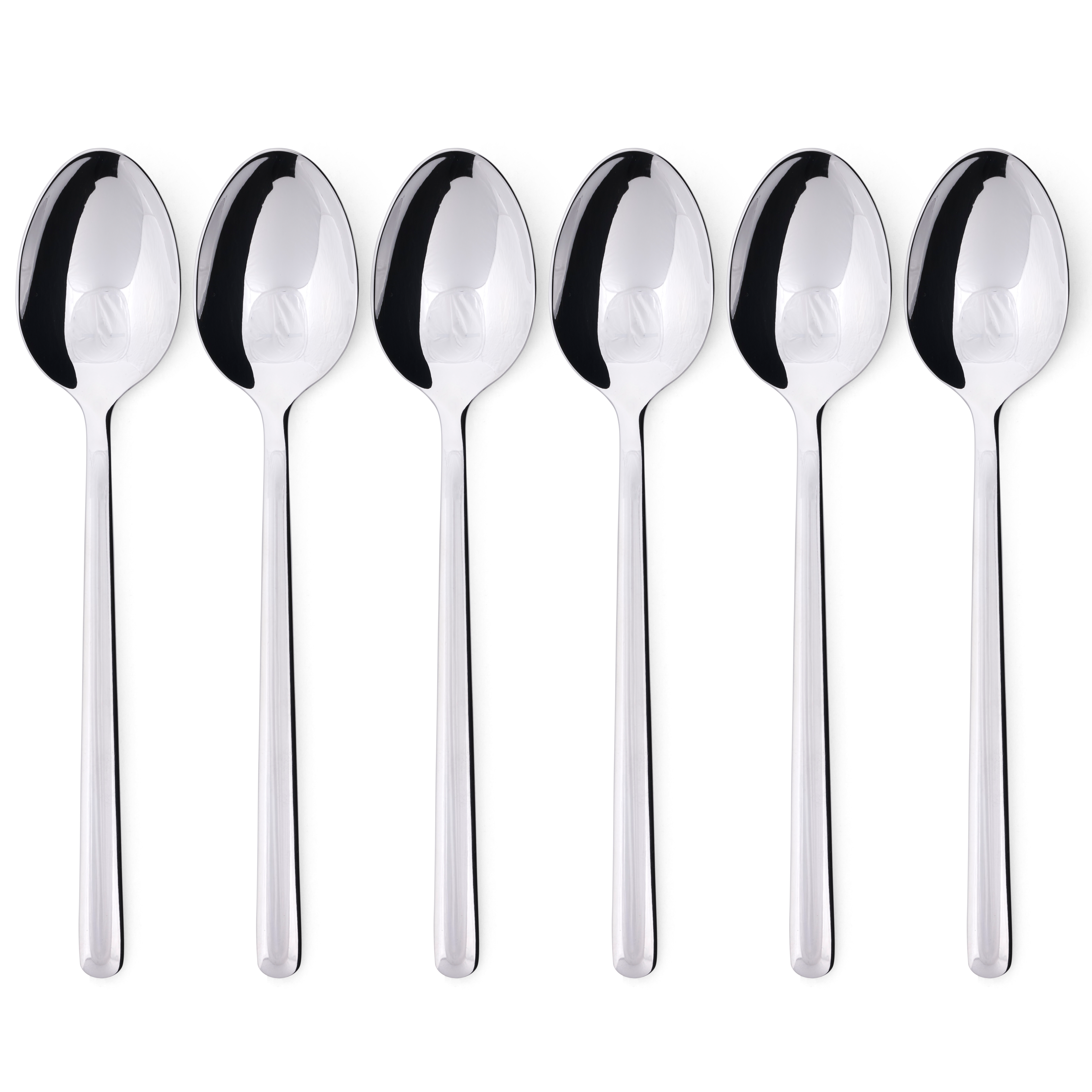 OLIVIA Tafellepel set van 6 zilverL 20,4 cm