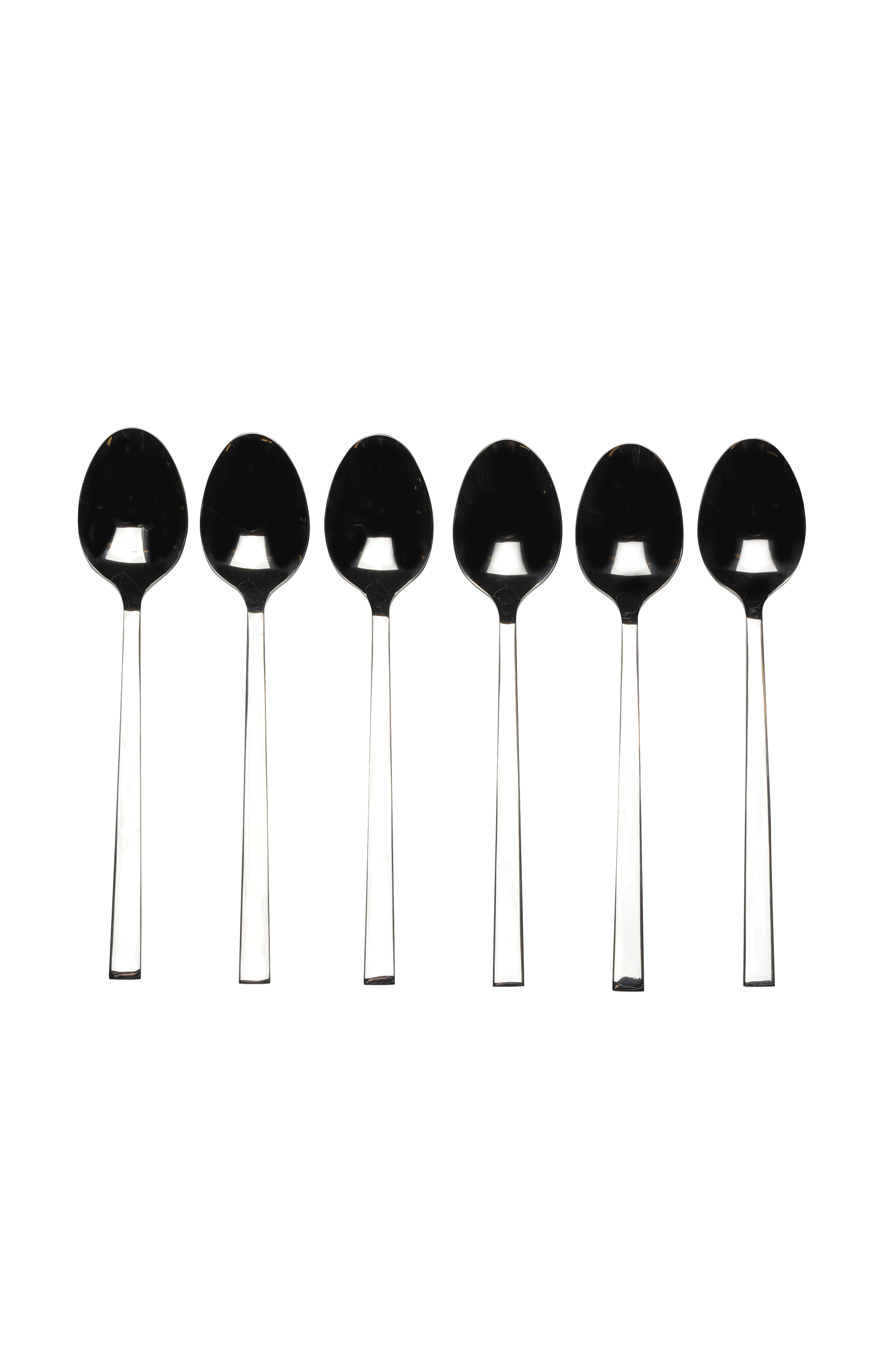 FINE Koffielepels set van 6 zilverL 14 cm