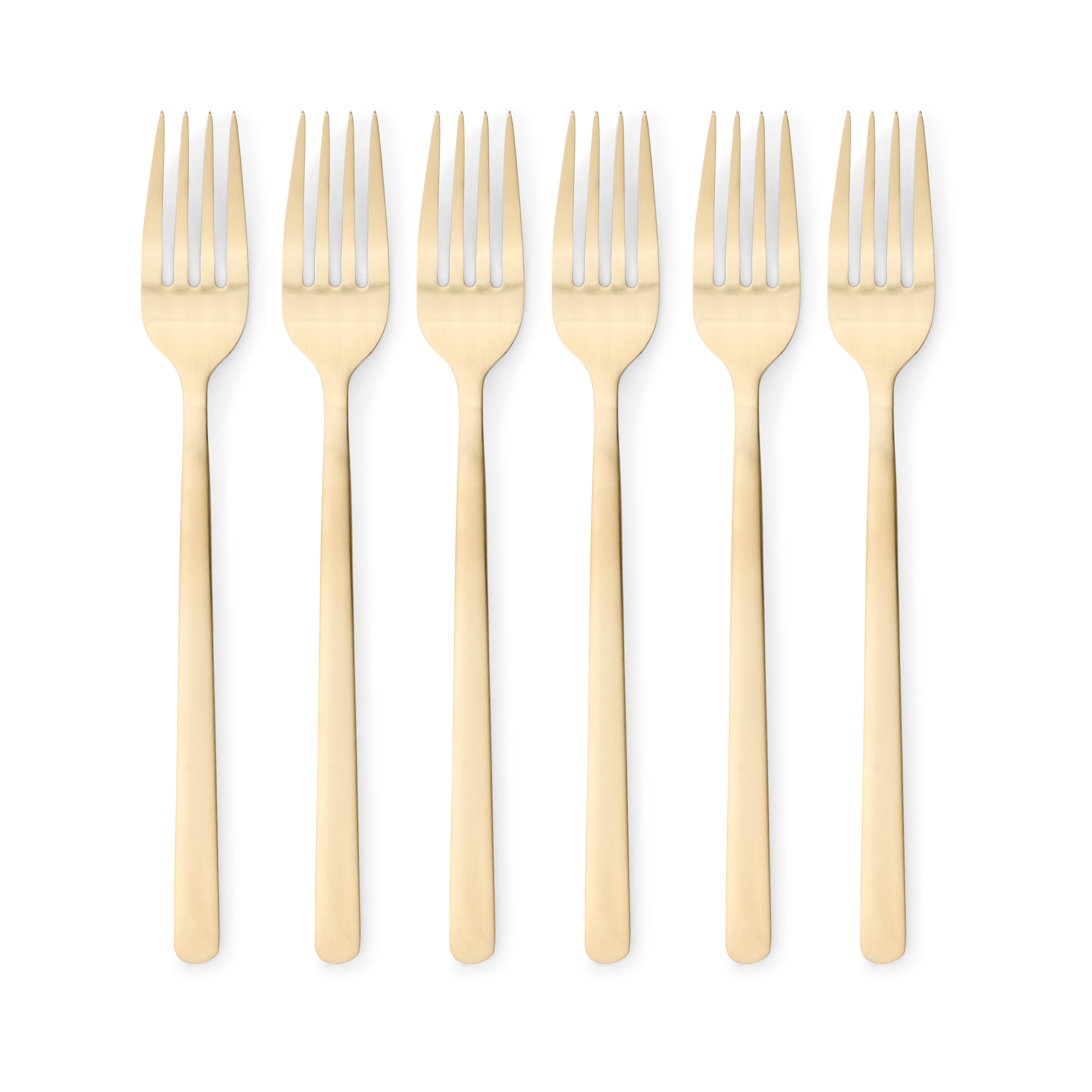 OLIVIA Vork set van 6 goudL 20,4 cm