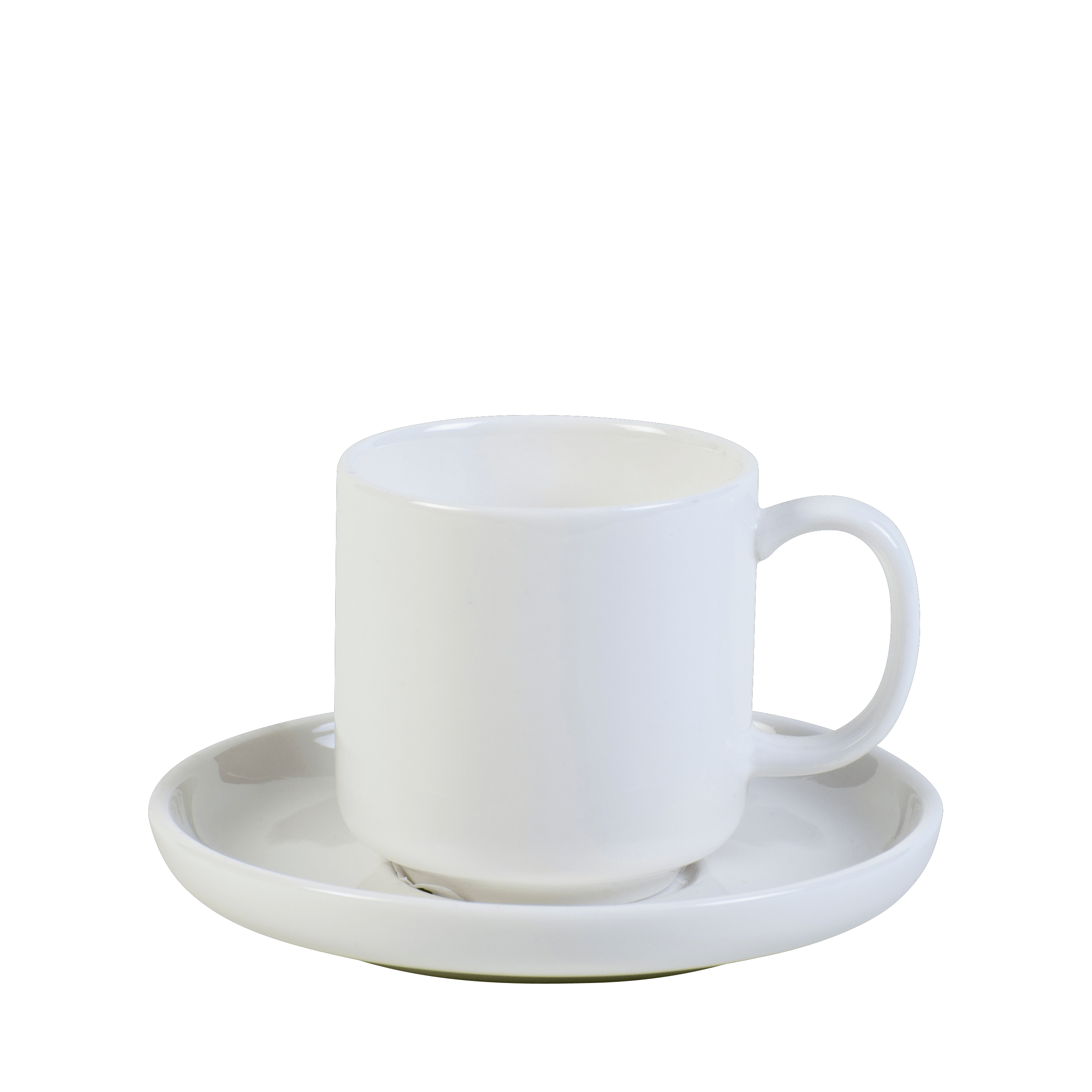 MOON Espresso kop en schotel 9 CL wit - set van 6 H 5,7 cm - Ø 5,6 cm