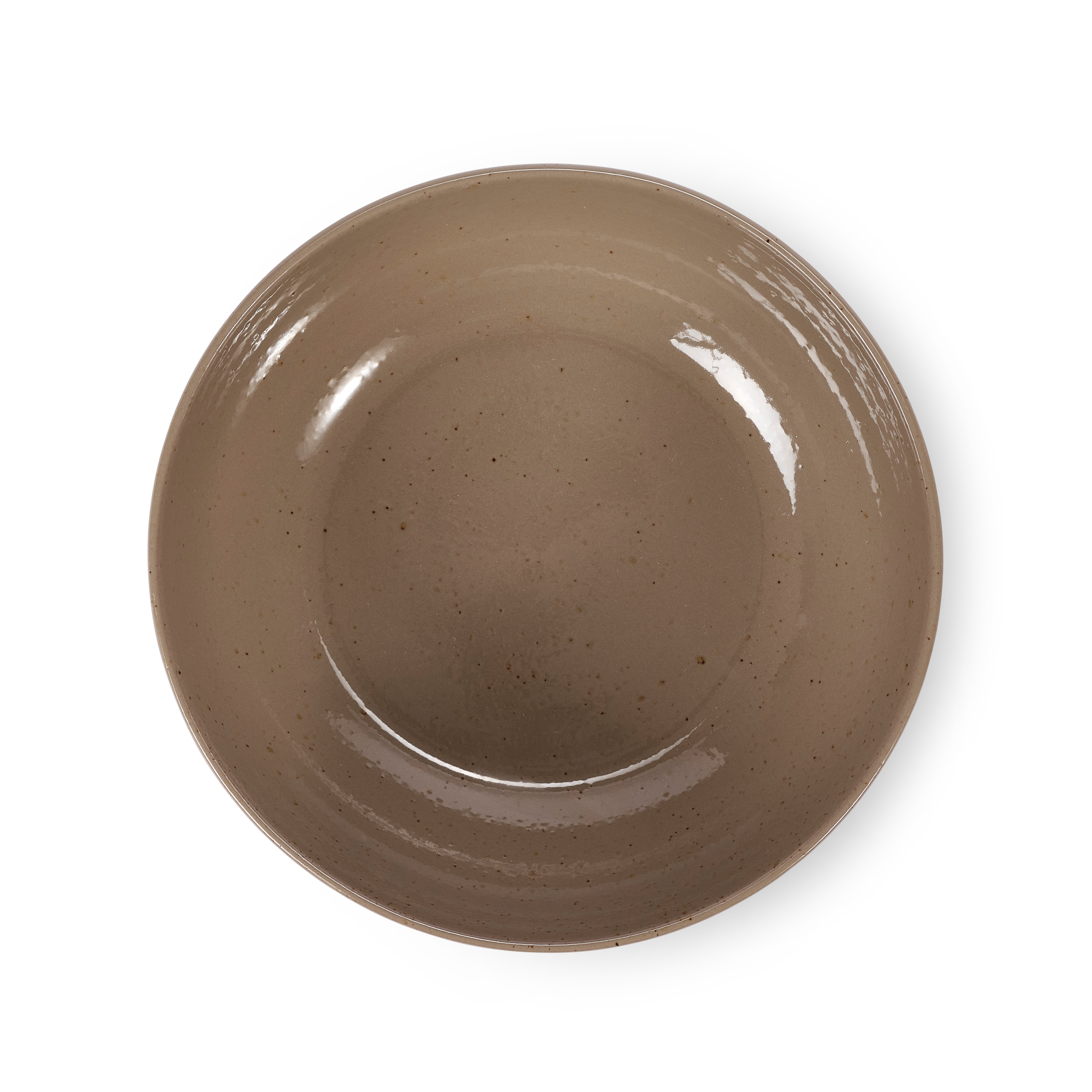 TERRA Bowl taupe - set van 4 H 7,5 cm - Ø 24,5 cm