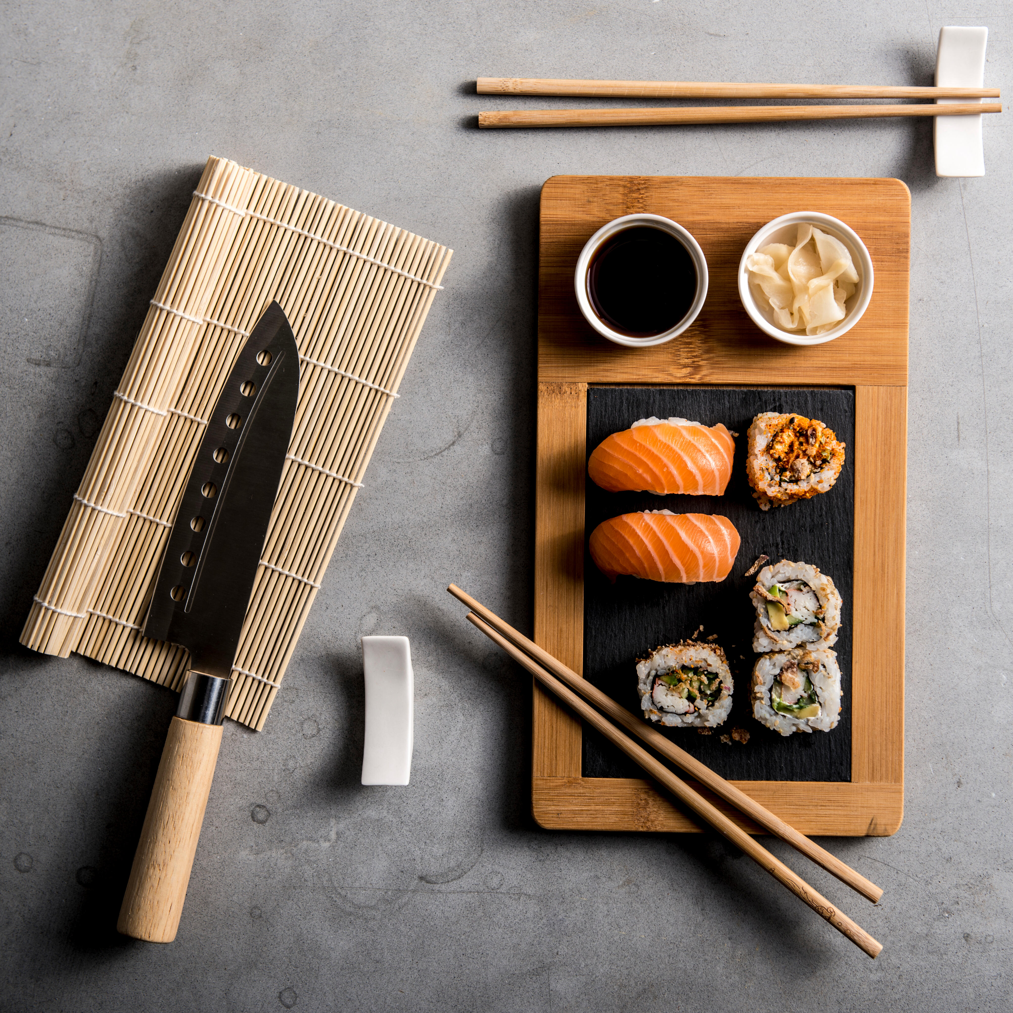 SAMOURAI Sushiset 10-delig naturelD 17 cm - CASA