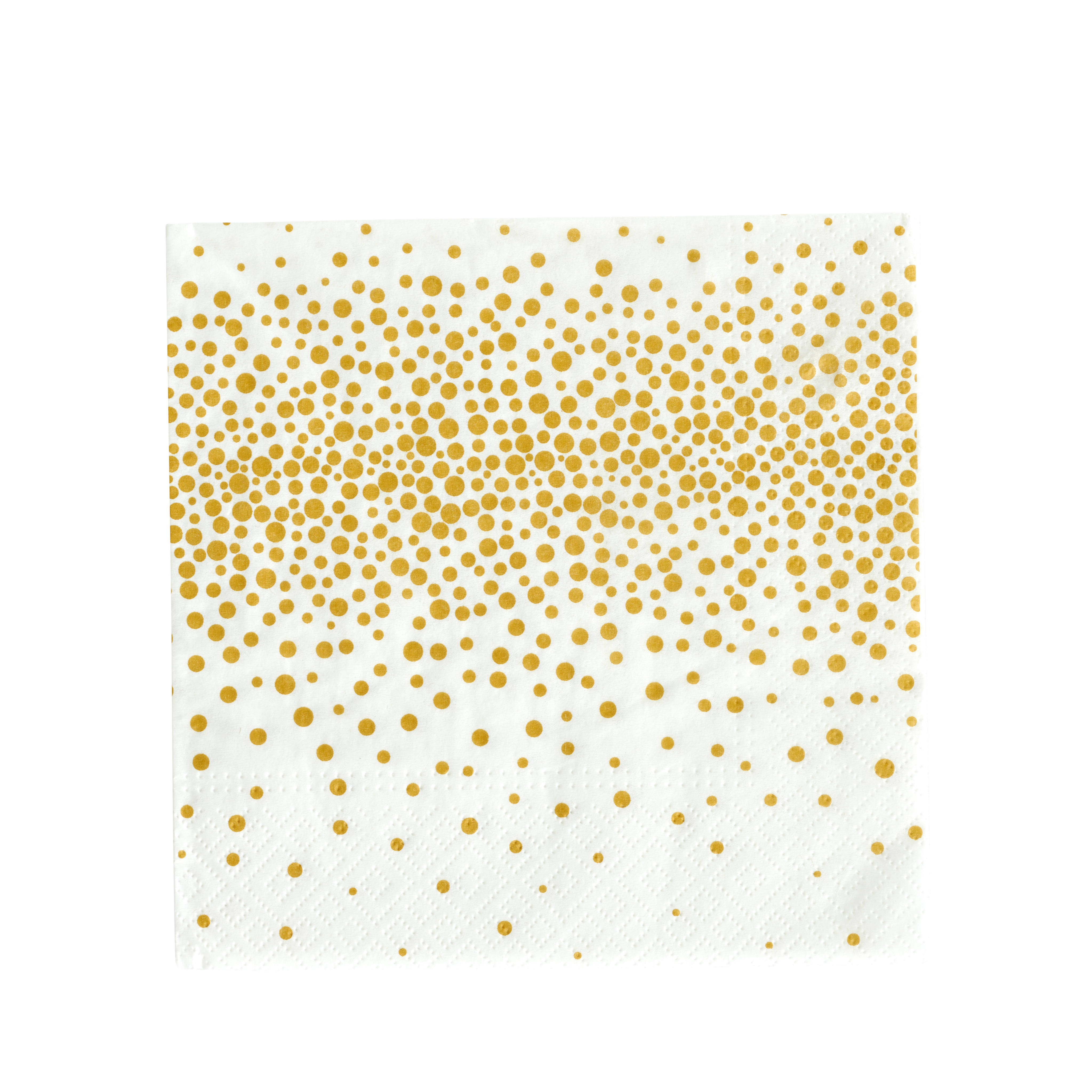 CONFETTI Set van 20 servetten goudB 33 x L 33 cm