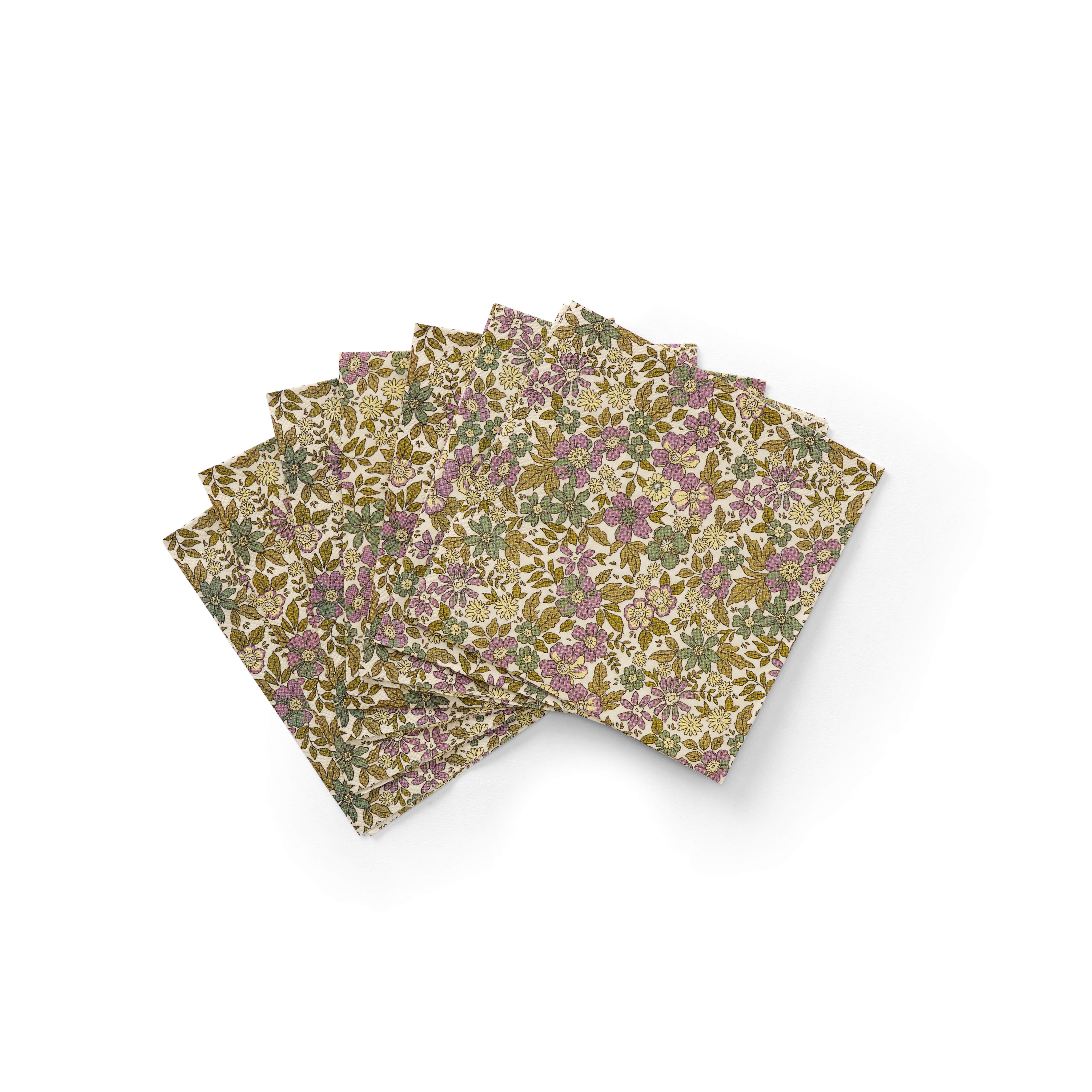 JUSTINE Set van 20 servetten multicolorB 25 x L 25 cm