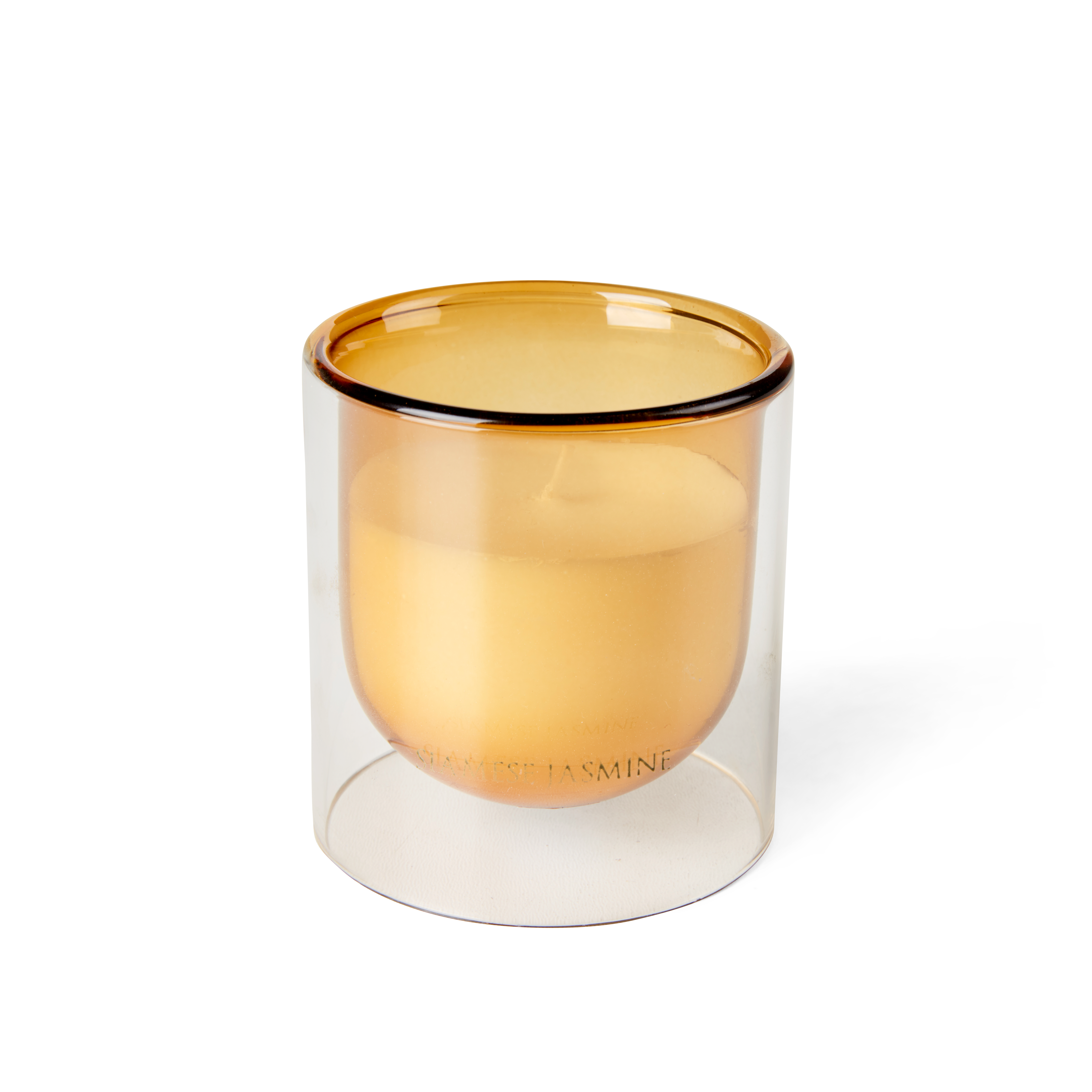 OMBRE Geurkaars in glas geelH 8 cm - Ø 7,6 cm