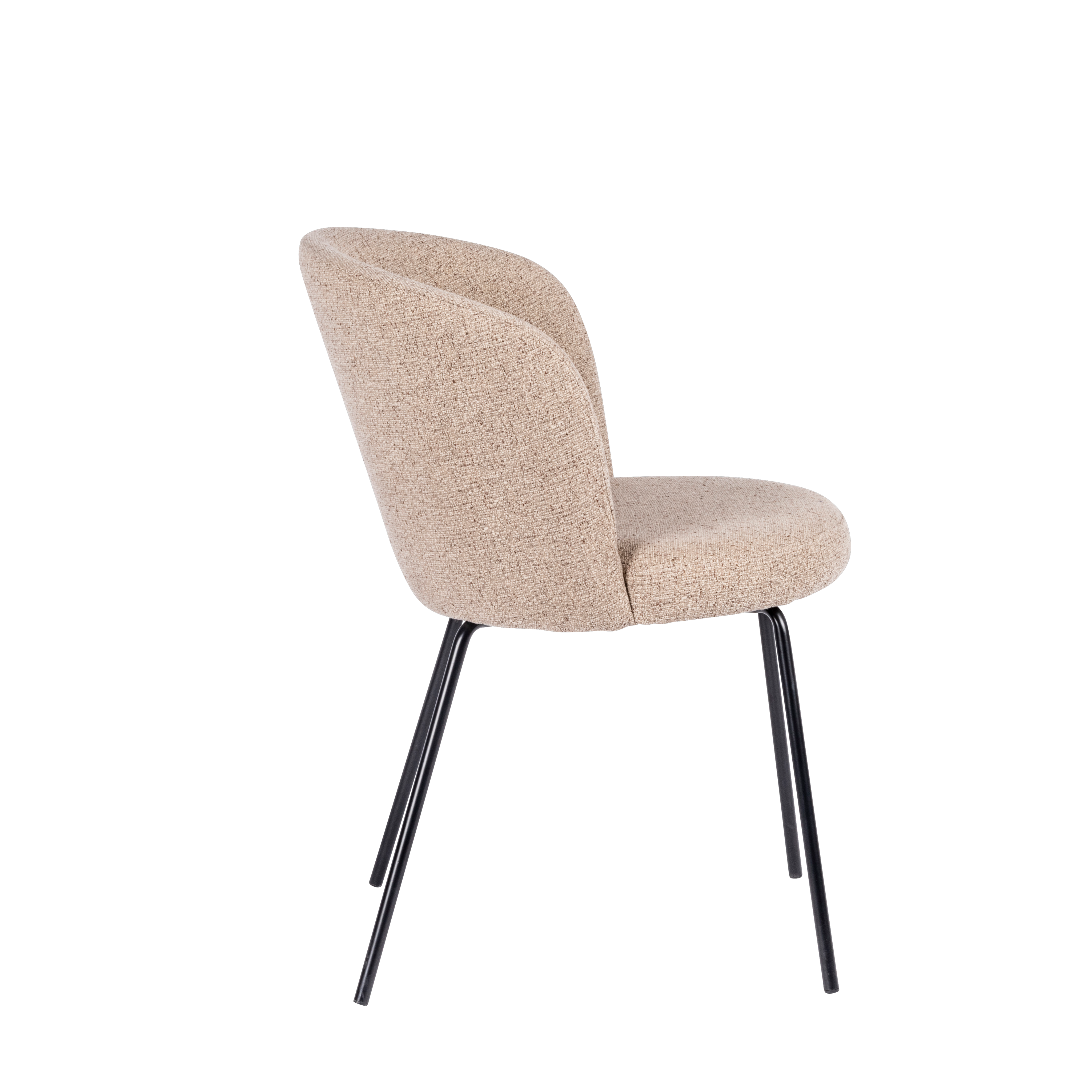 OLIVIER Eetkamerstoel beigeH 77 x B 46 x D 43 cm