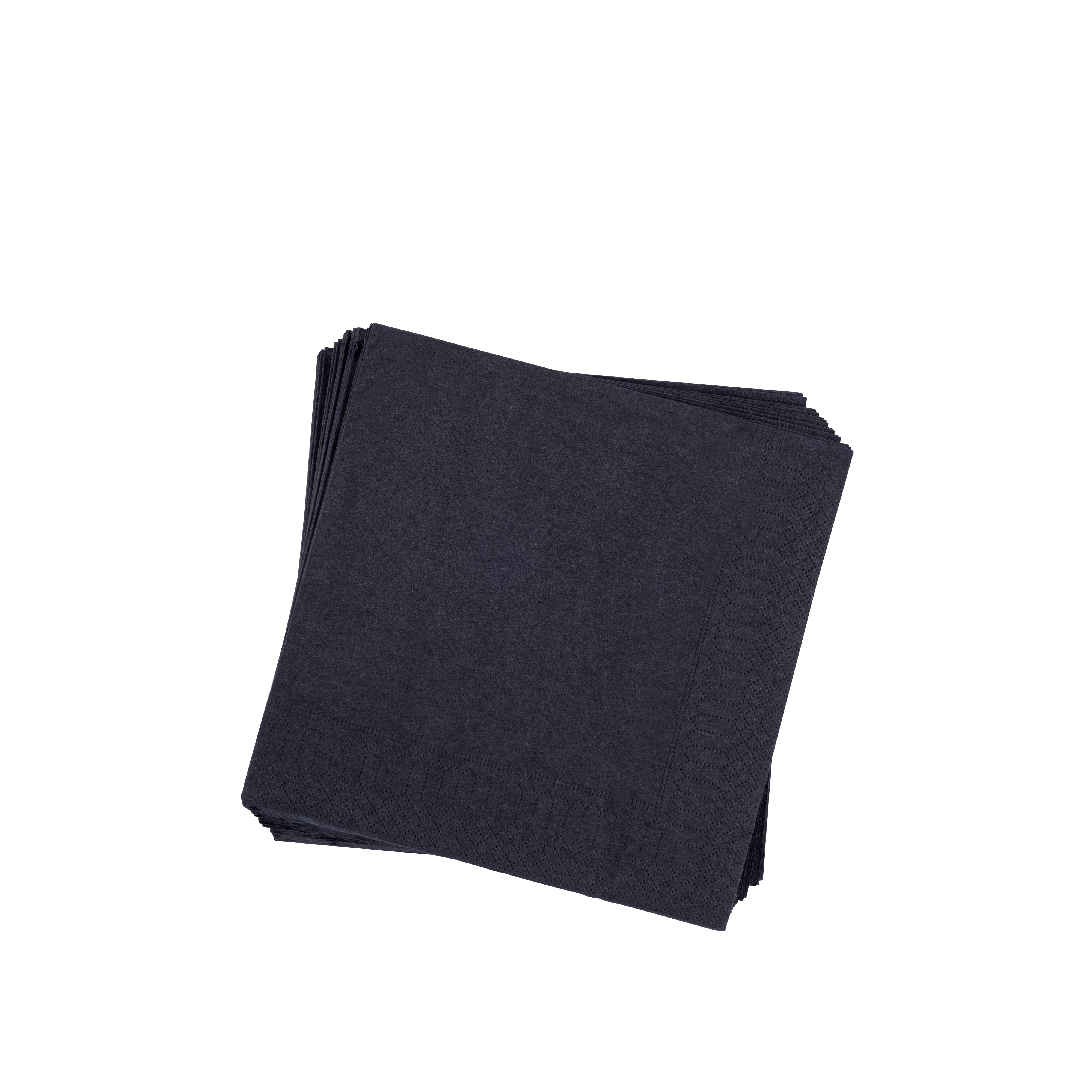 UNI Set van 20 servetten zwartB 33 x L 33 cm
