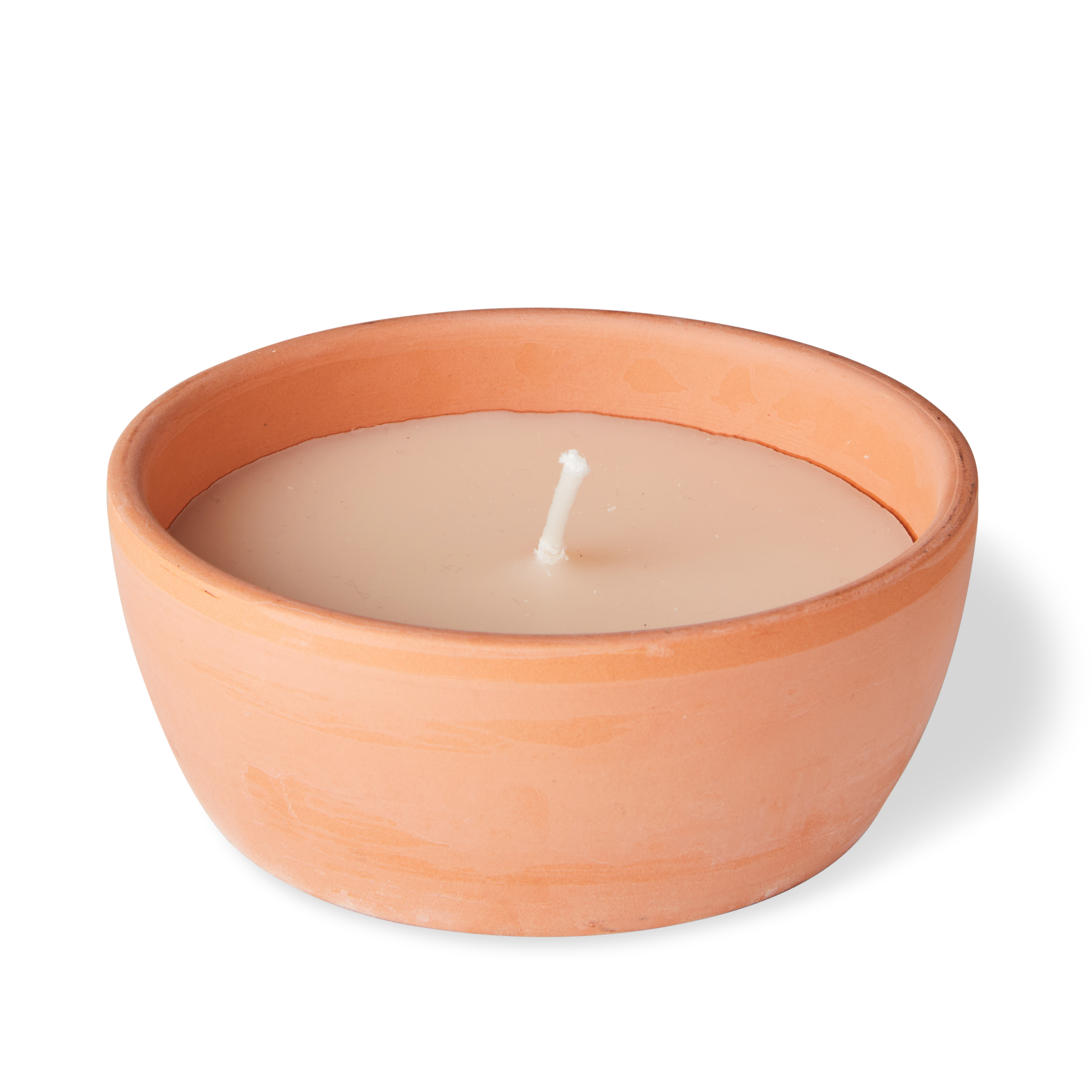 CITRONELLA  Terracotta schaal oranjeH 4,5 cm - Ø 10,5 cm - CASA