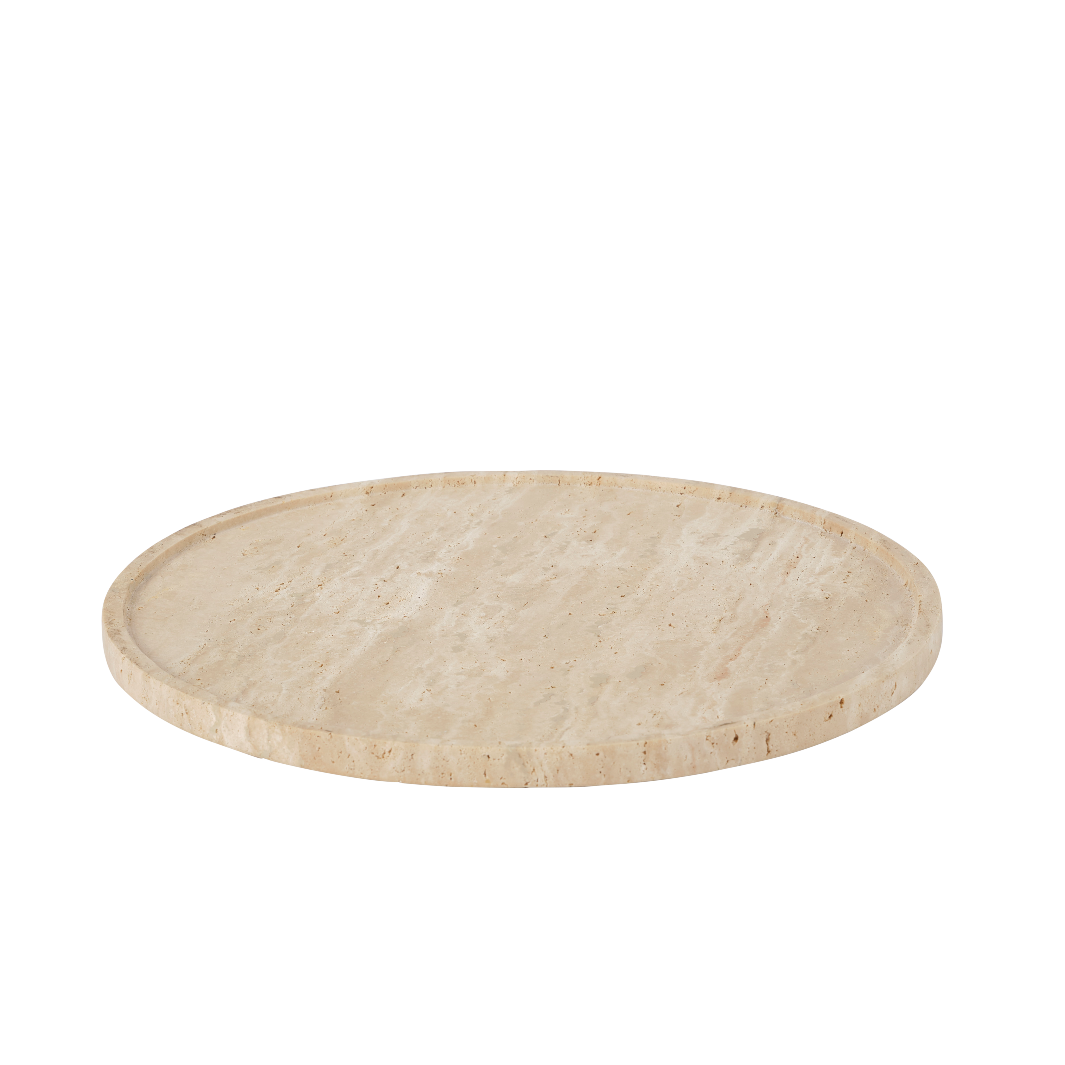 TRAVI Presenteerschaal naturelH 1,2 cm - Ø 27,5 cm