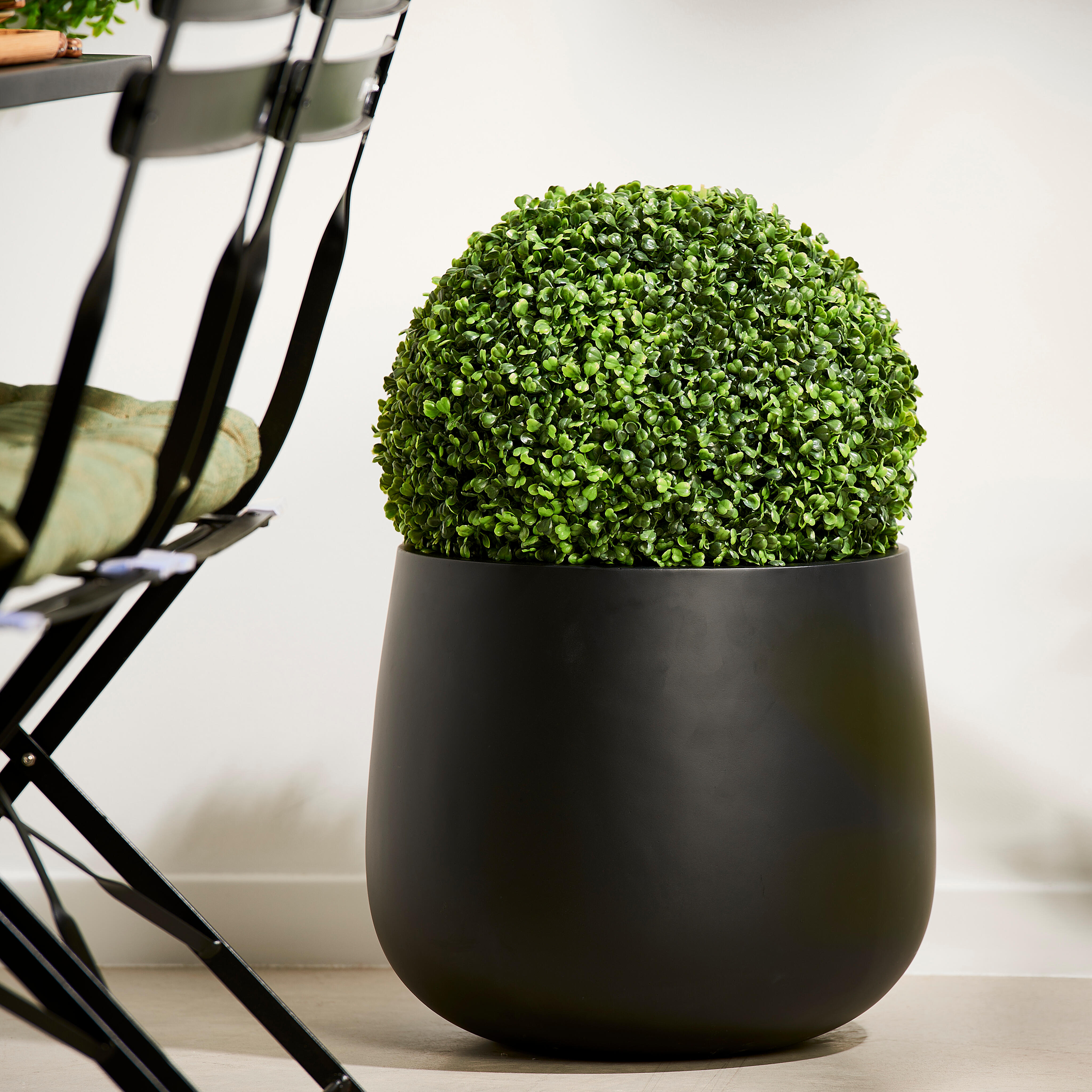 SENSE Tuinpot zwartH 36 cm - Ø 40 cm