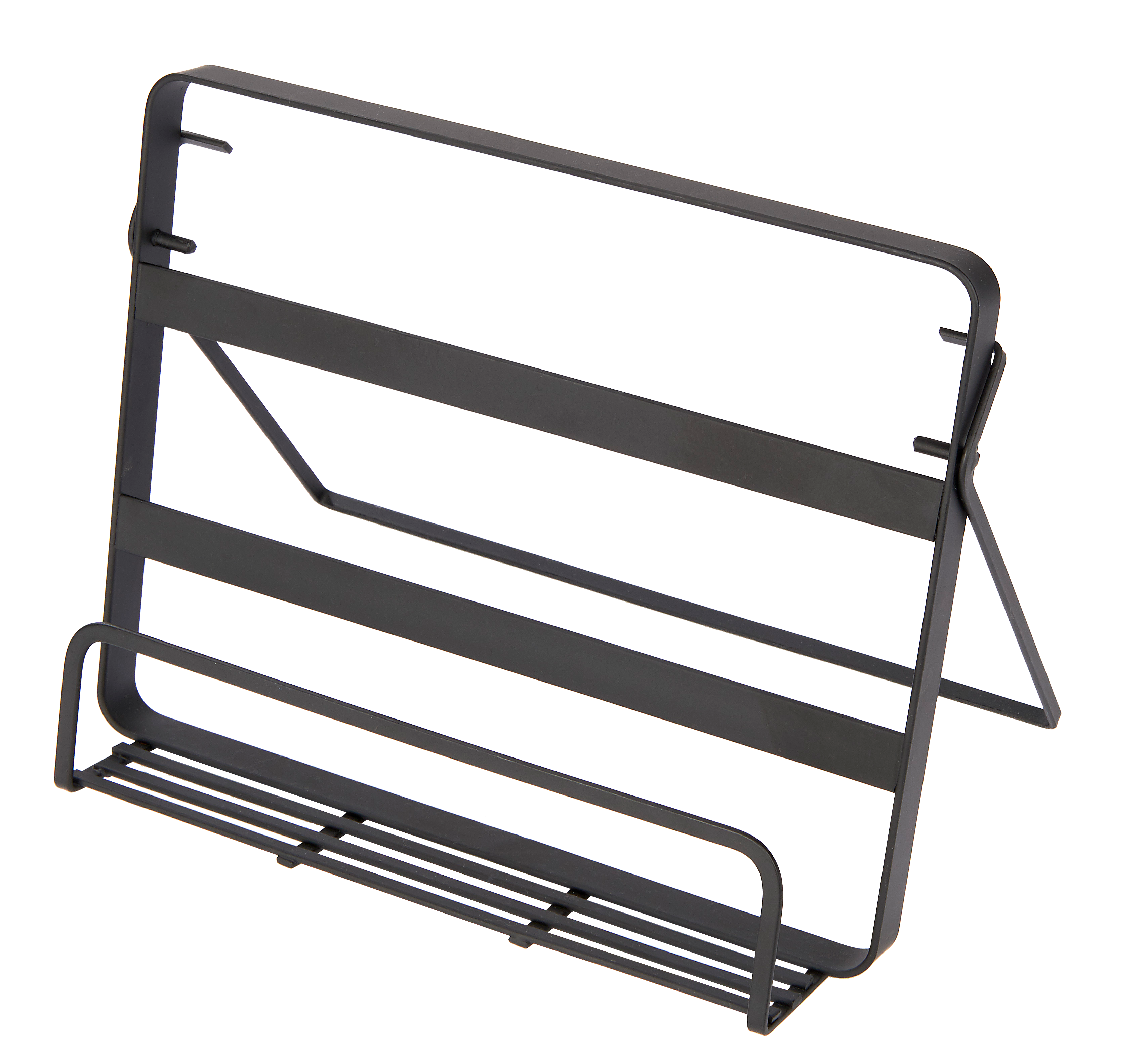 INDUSTRIA Kookboekhouder zwartH 18 x B 20 x D 13,5 cm - CASA