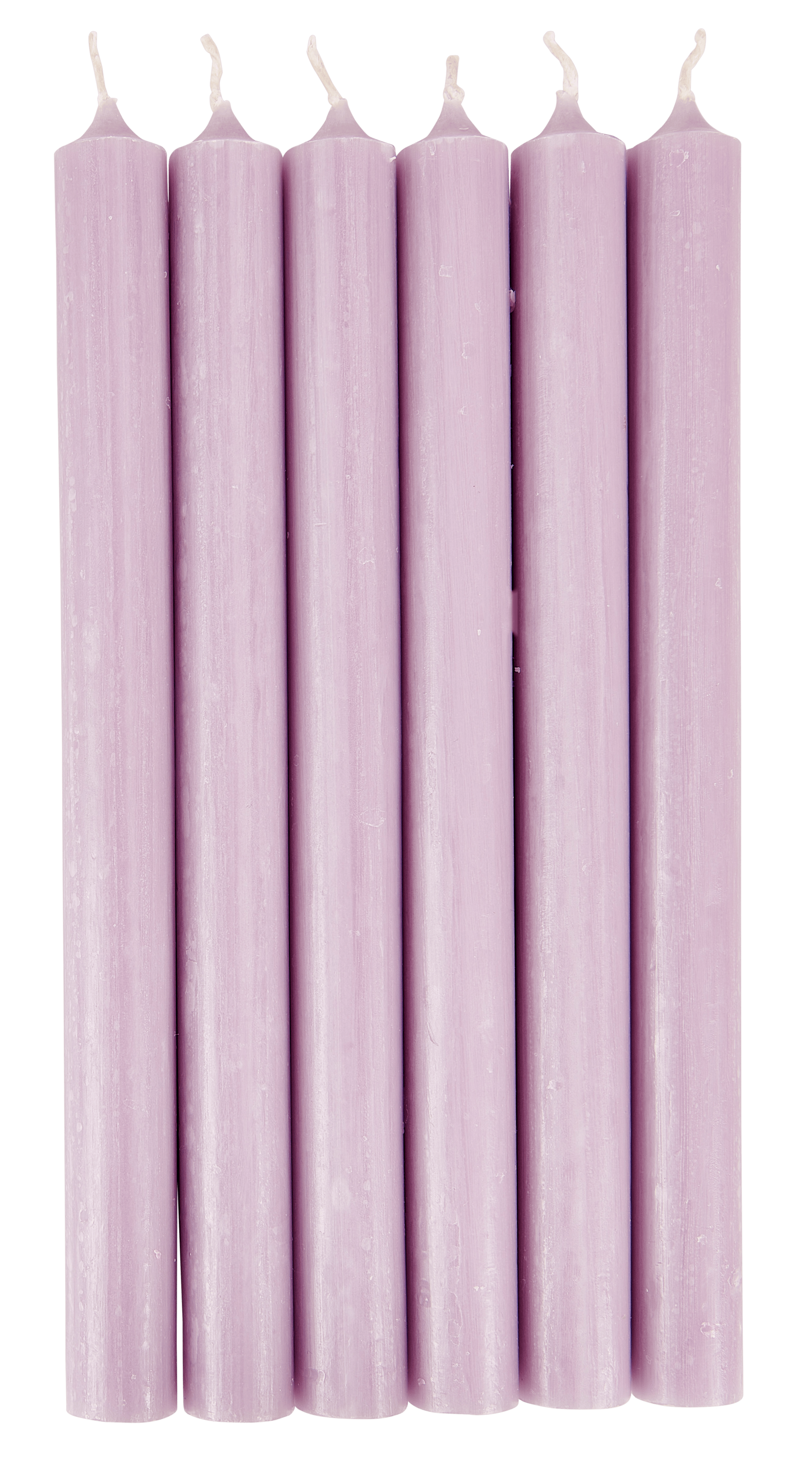 FINA Kaarsen set van 6 lichtpaarsH 25 cm - Ø 2,2 cm