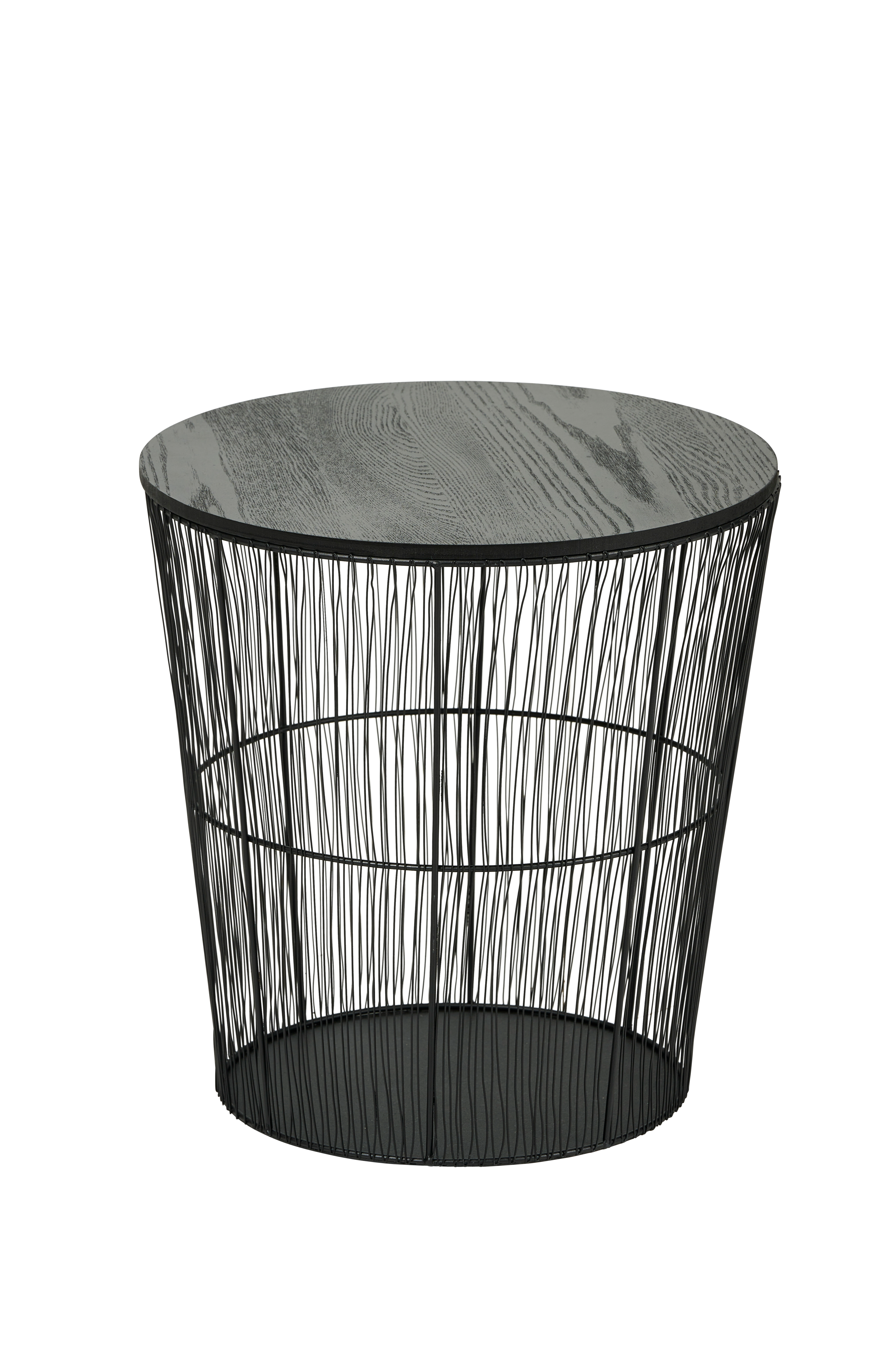 WIRAS Bijzettafel zwartH 40 cm - Ø 39 cm