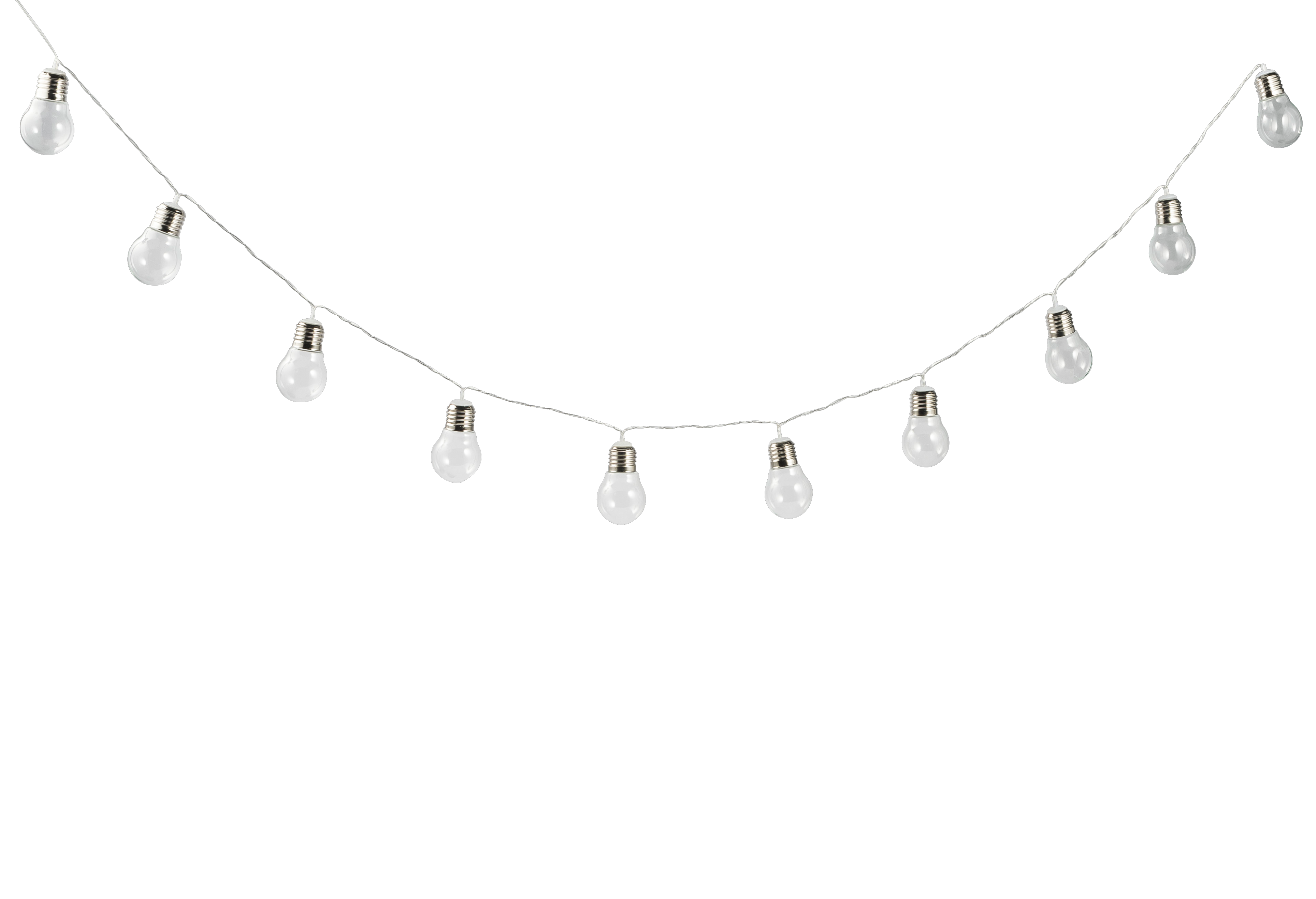 BULB Solar lichtsnoer 10 Leds transparantL 350 cm - CASA