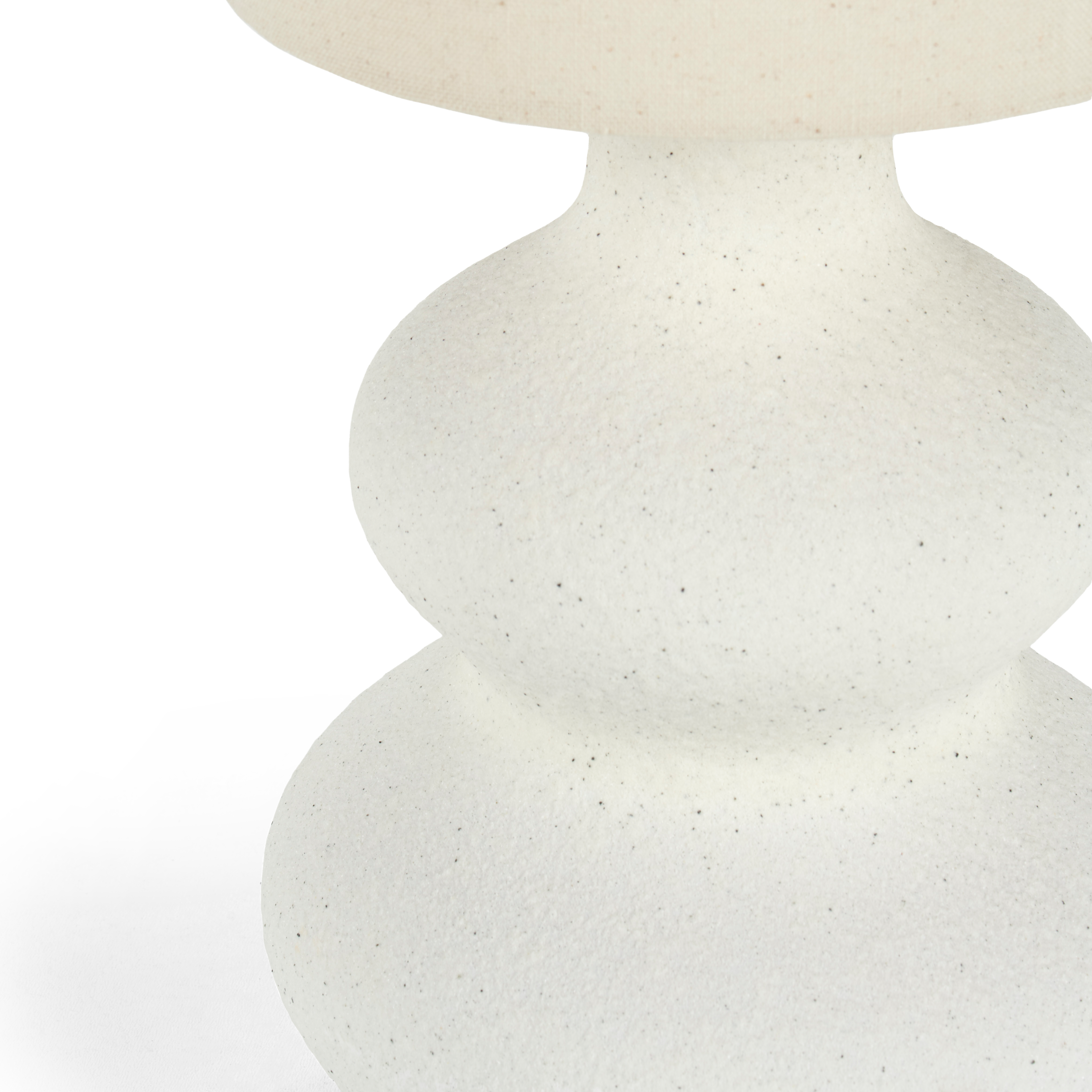 WHITESTONE Tafellamp met kap E27 gebroken witH 50 cm - Ø 20 cm
