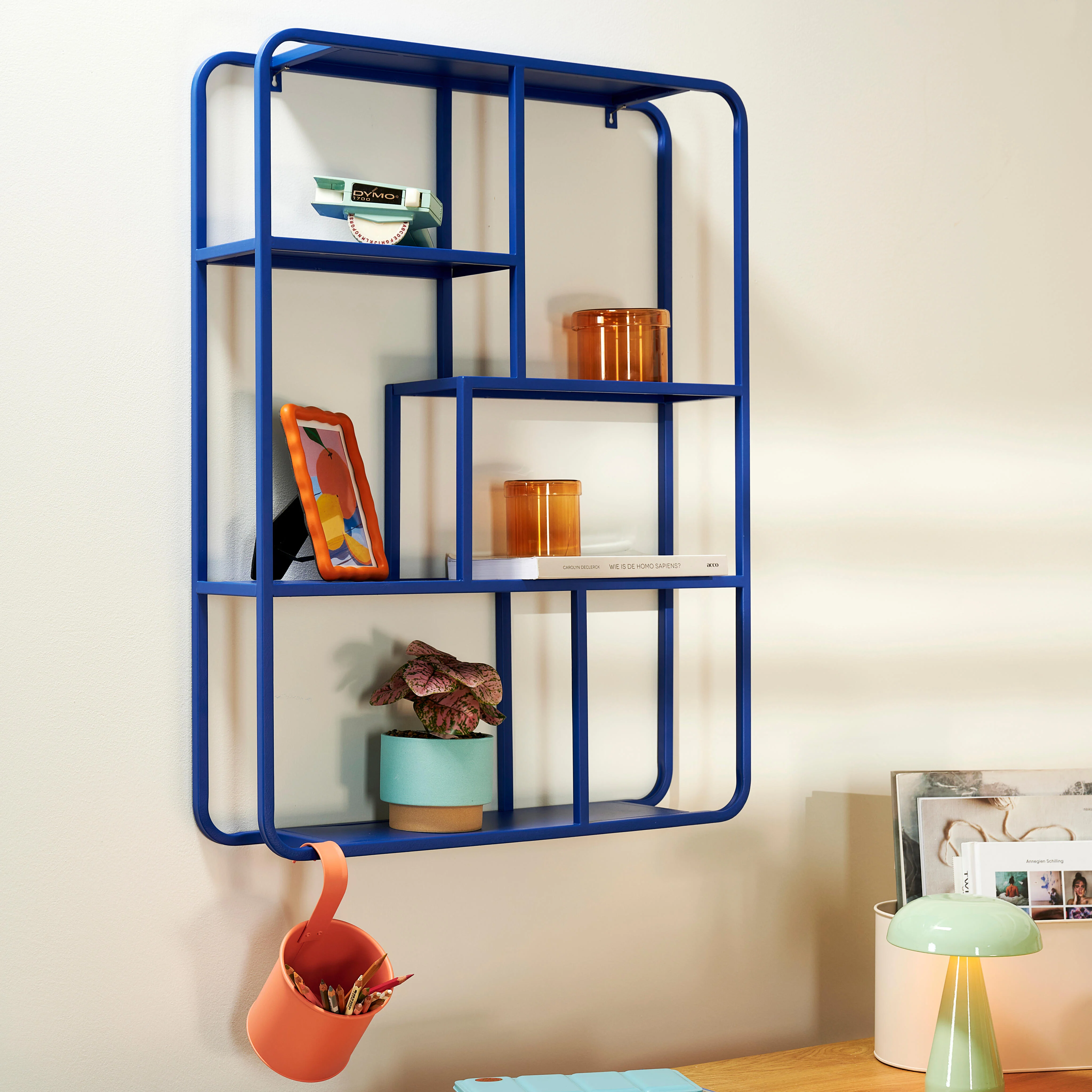 DAX Hangrek blauw blauwH 80 x B 60 x D 15 cm