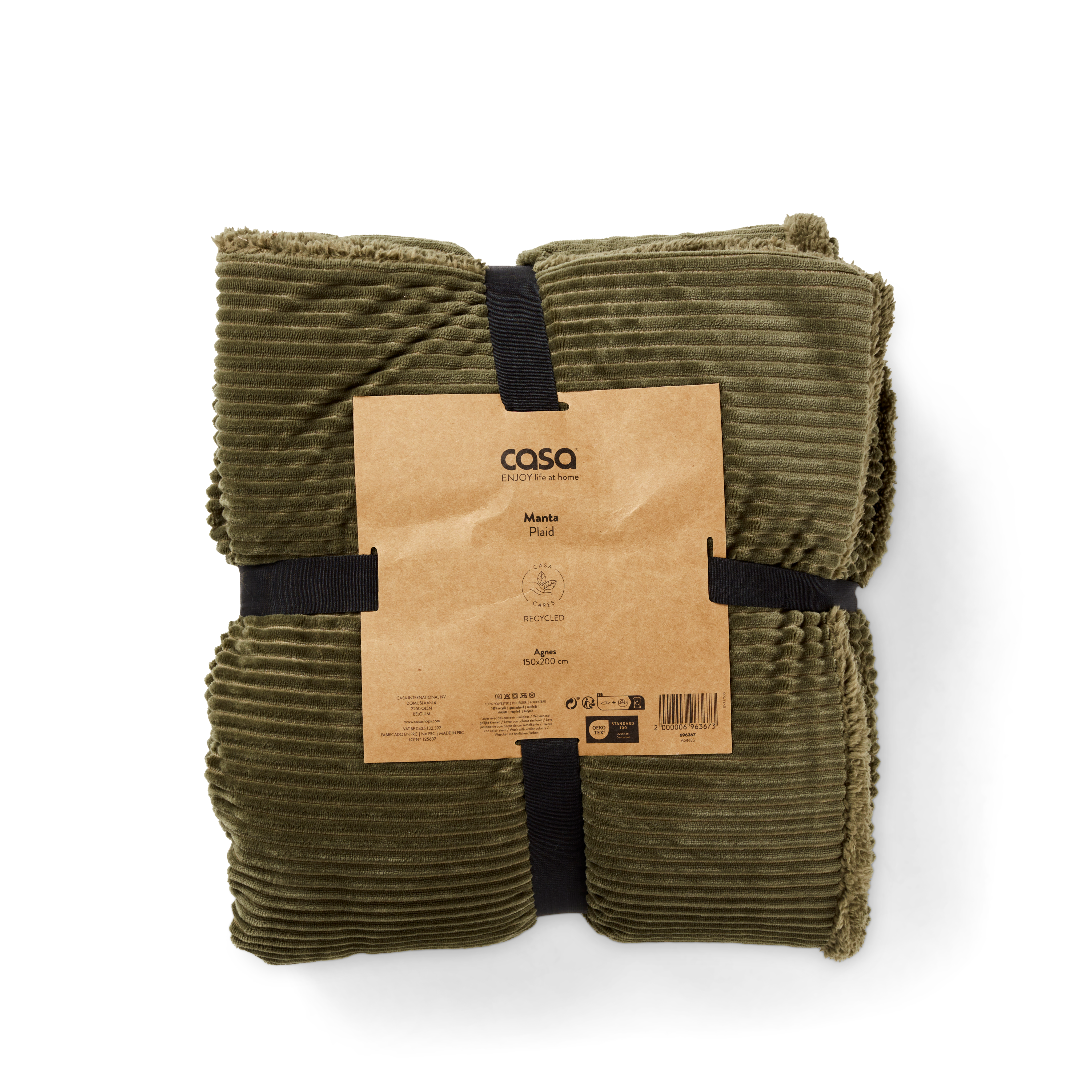 AGNES Plaid groenB 150 x L 200 cm