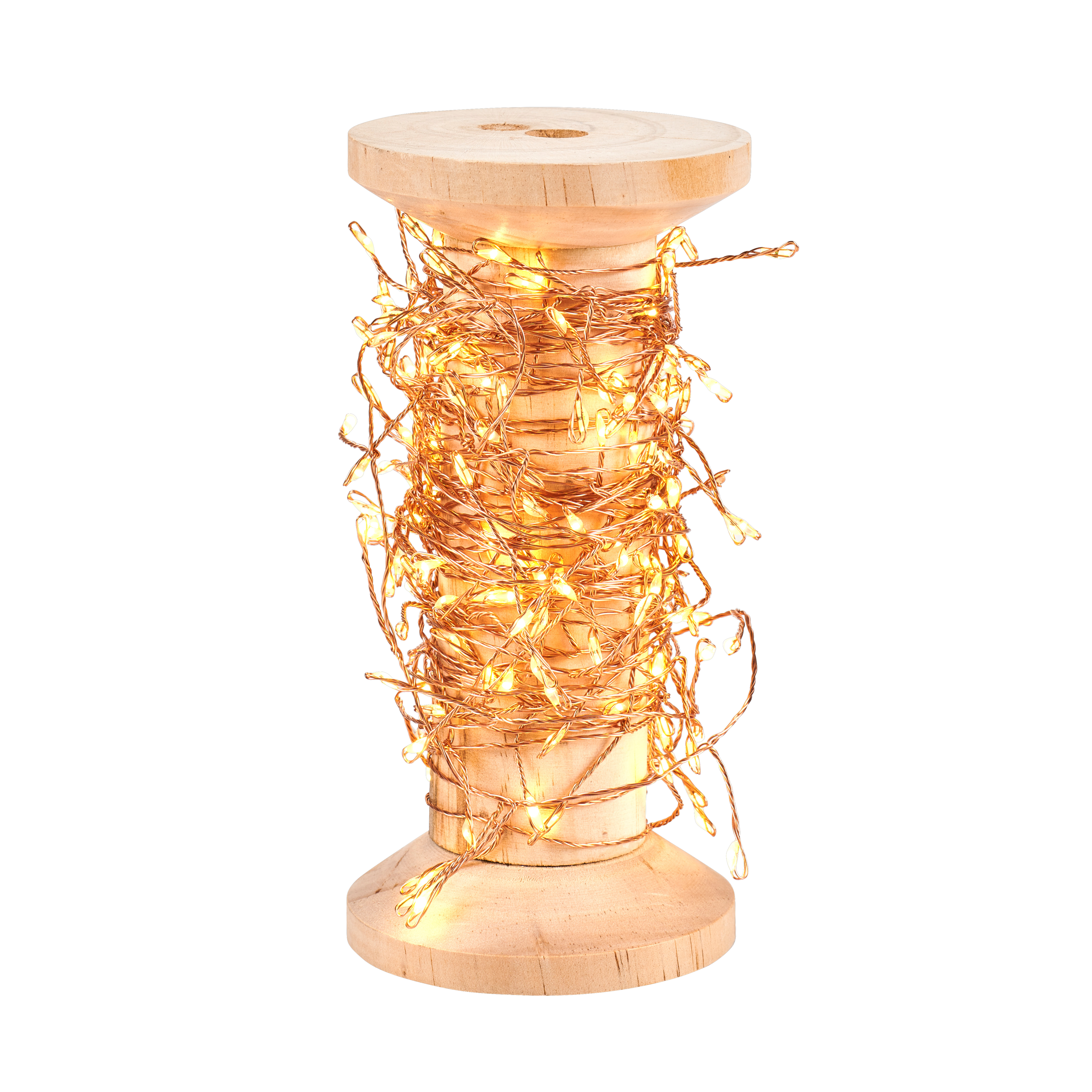 ELLI Lichtsnoer cluster met 200 leds koperH 15 cm - Ø 7,5 cm
