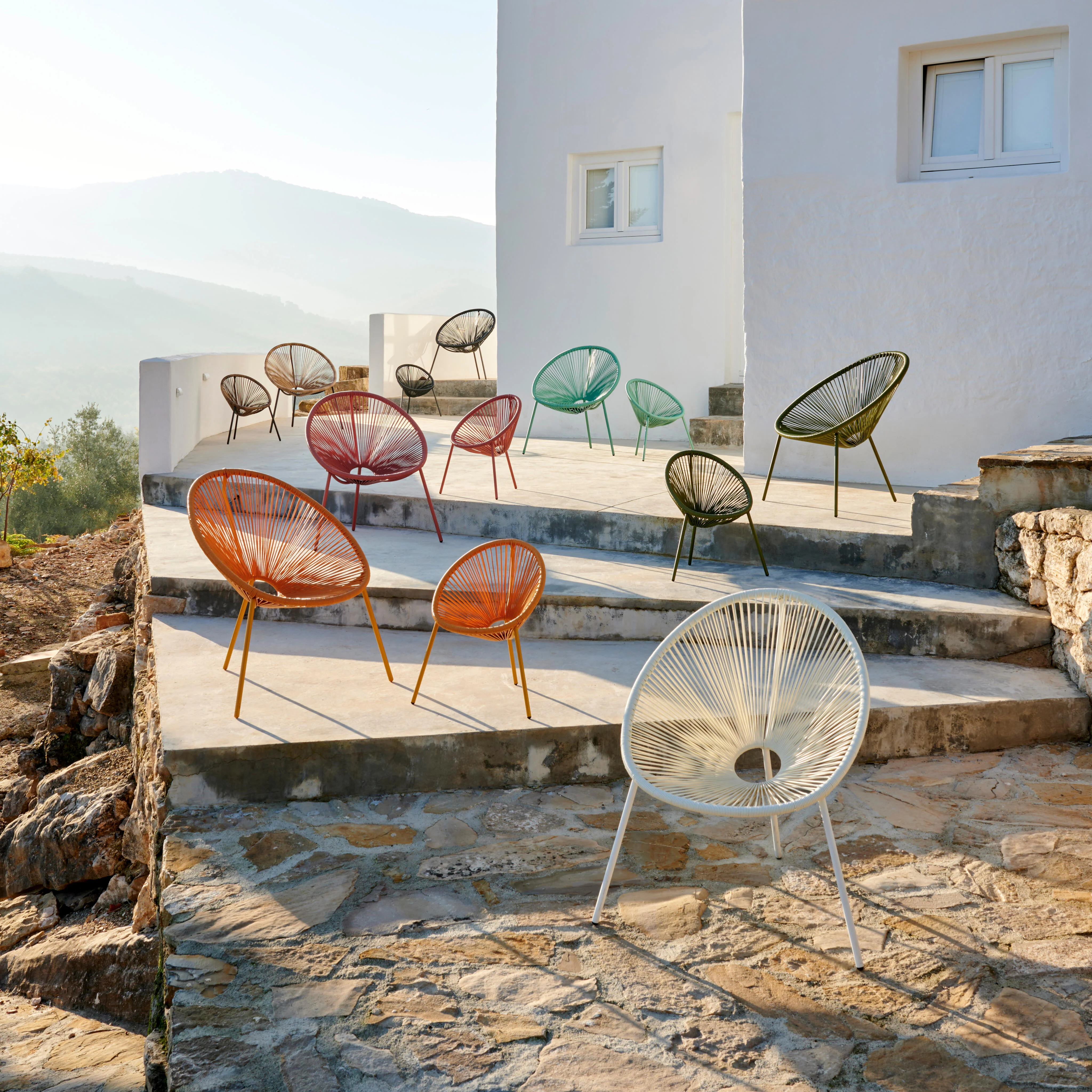 ACAPULCO Kinderstoel groenH 56 x B 43 x D 42 cm