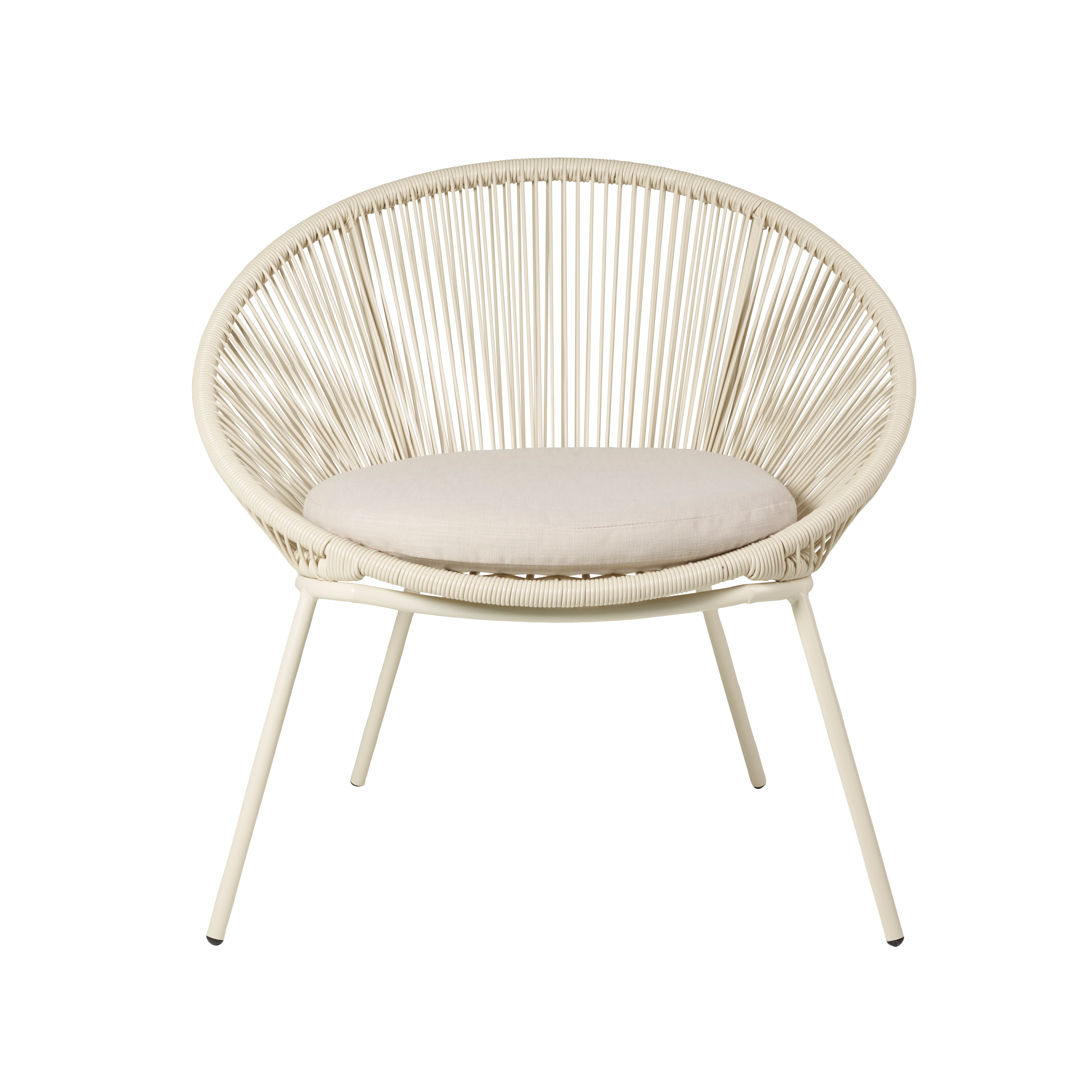 PAPAYO Lounge stoel zandH 76 x B 78 x D 68 cm - CASA