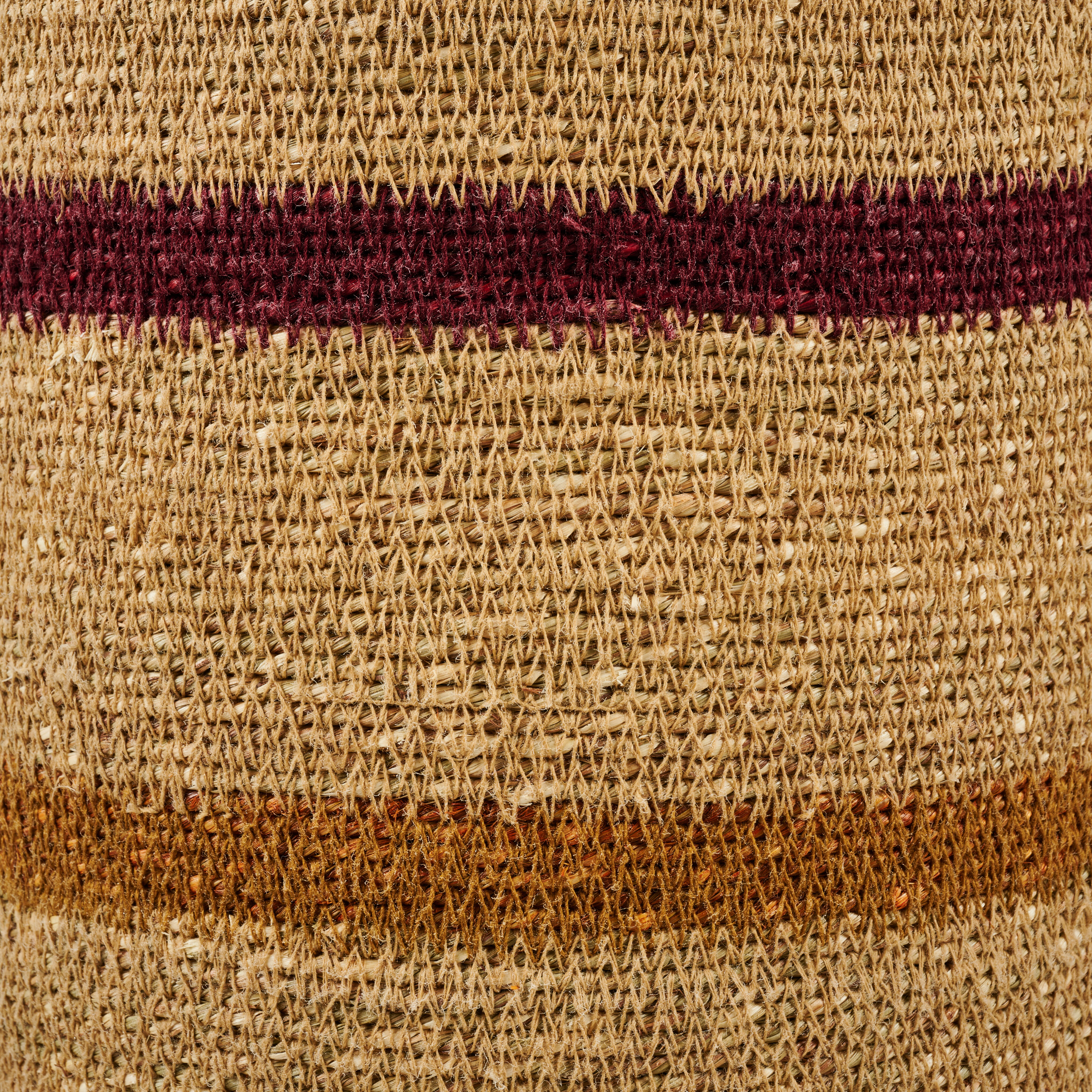 MARTHE Mand S met deksel naturel, bordeaux, okerH 45 cm - Ø 28 cm